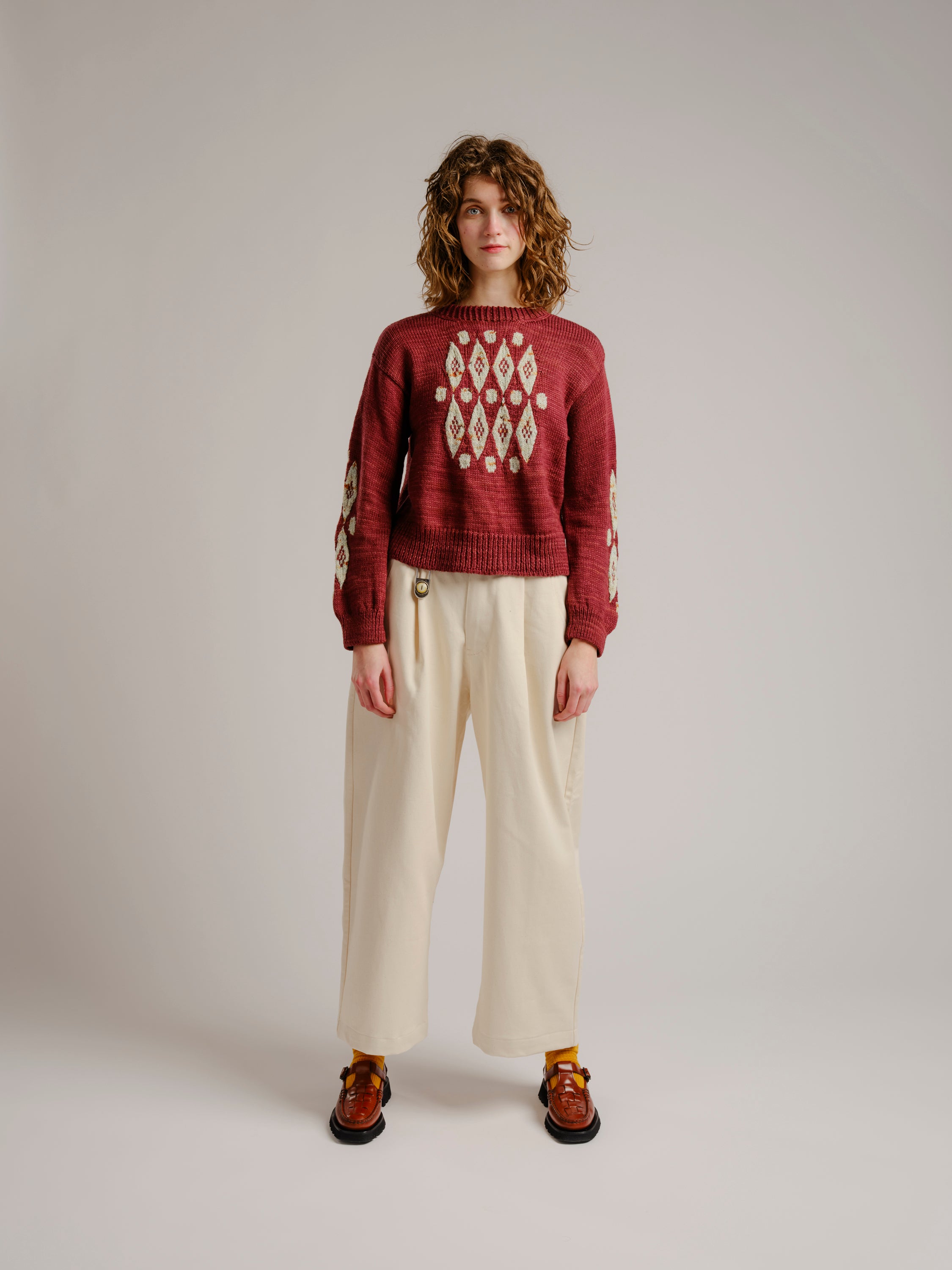 Diamonds and Dots Sweater Pattern