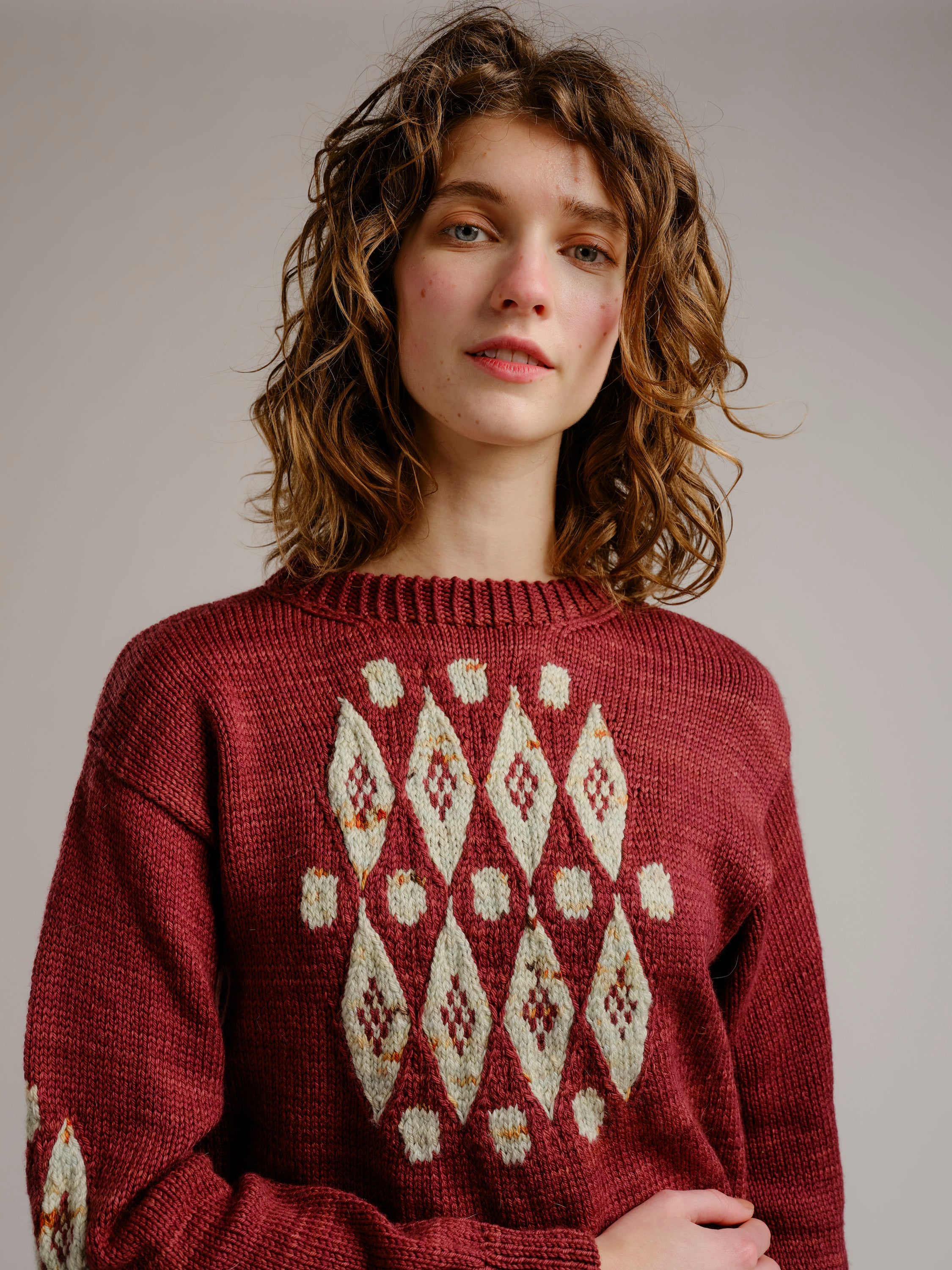 Diamonds and Dots Sweater Pattern