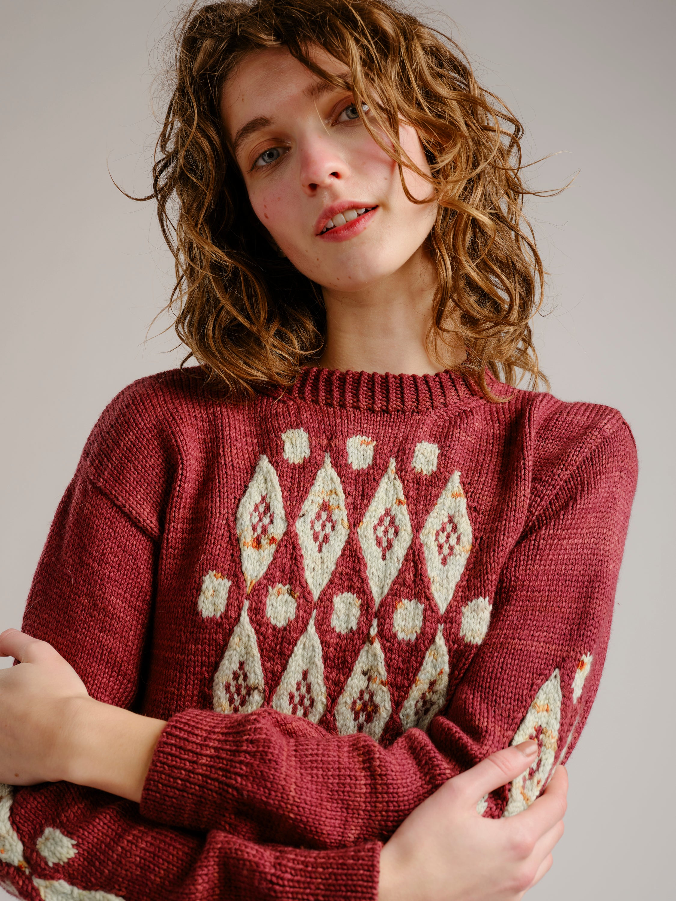 Diamonds and Dots Sweater Pattern
