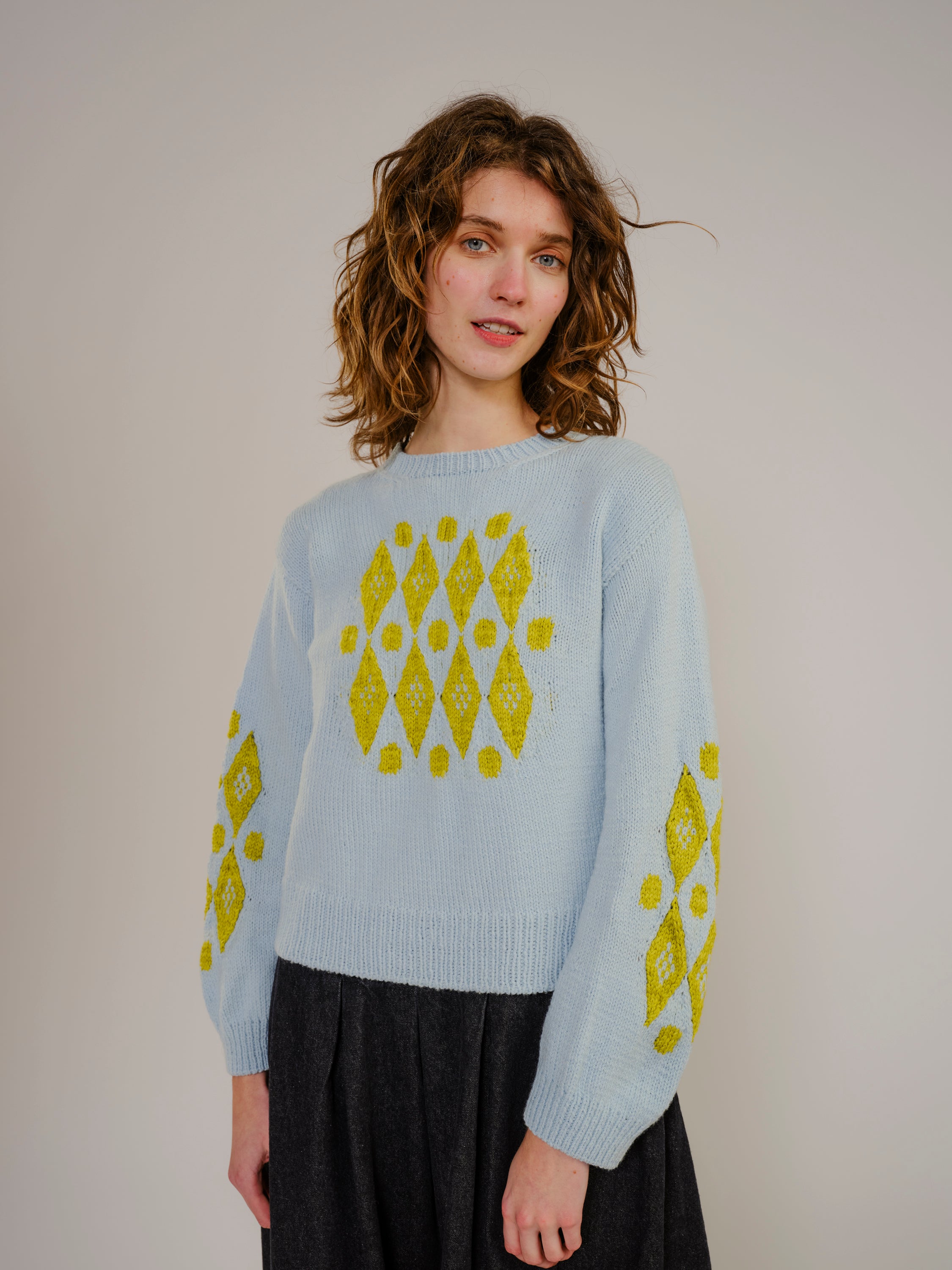 Diamonds and Dots Sweater Pattern