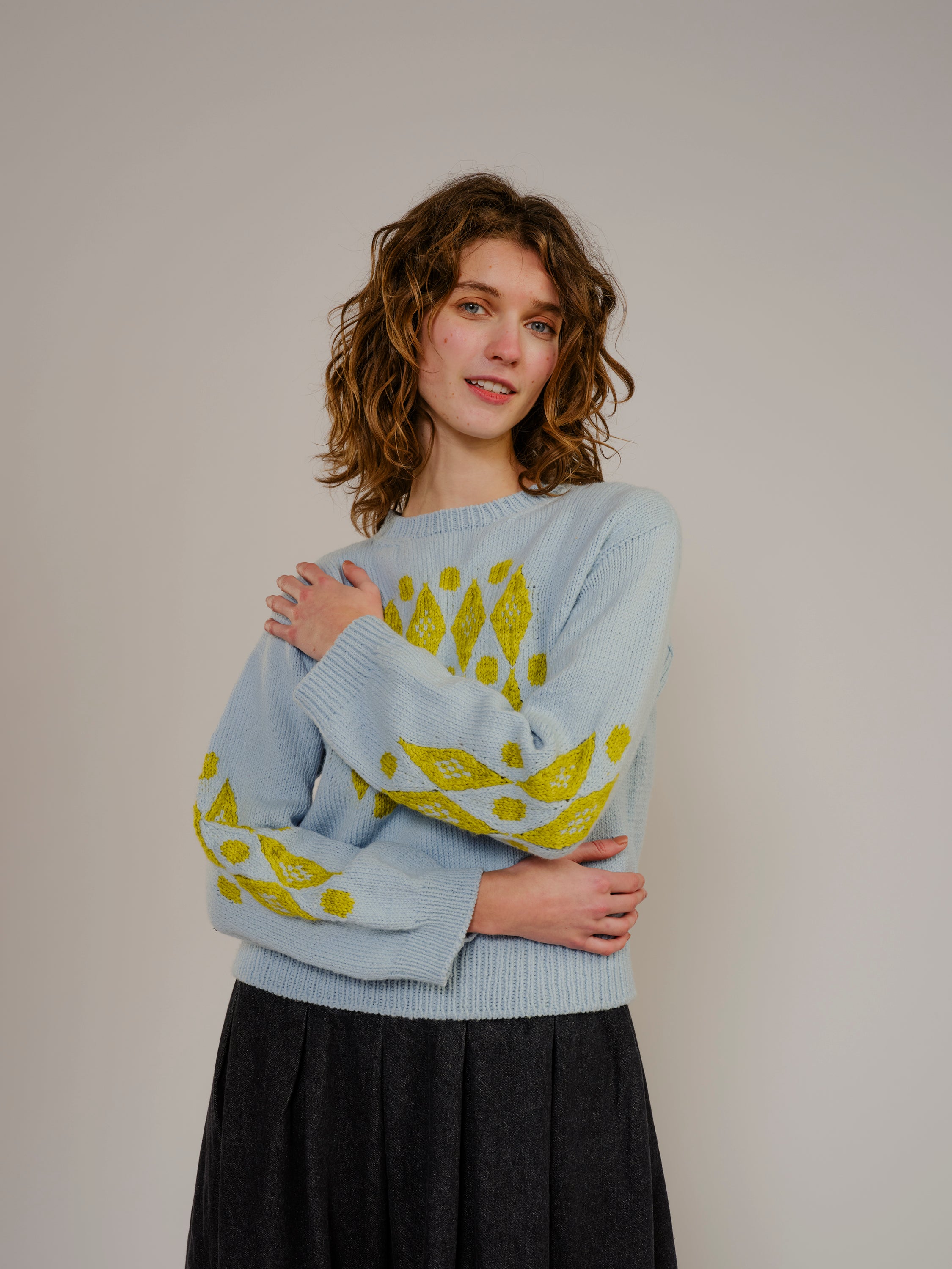 Diamonds and Dots Sweater Pattern