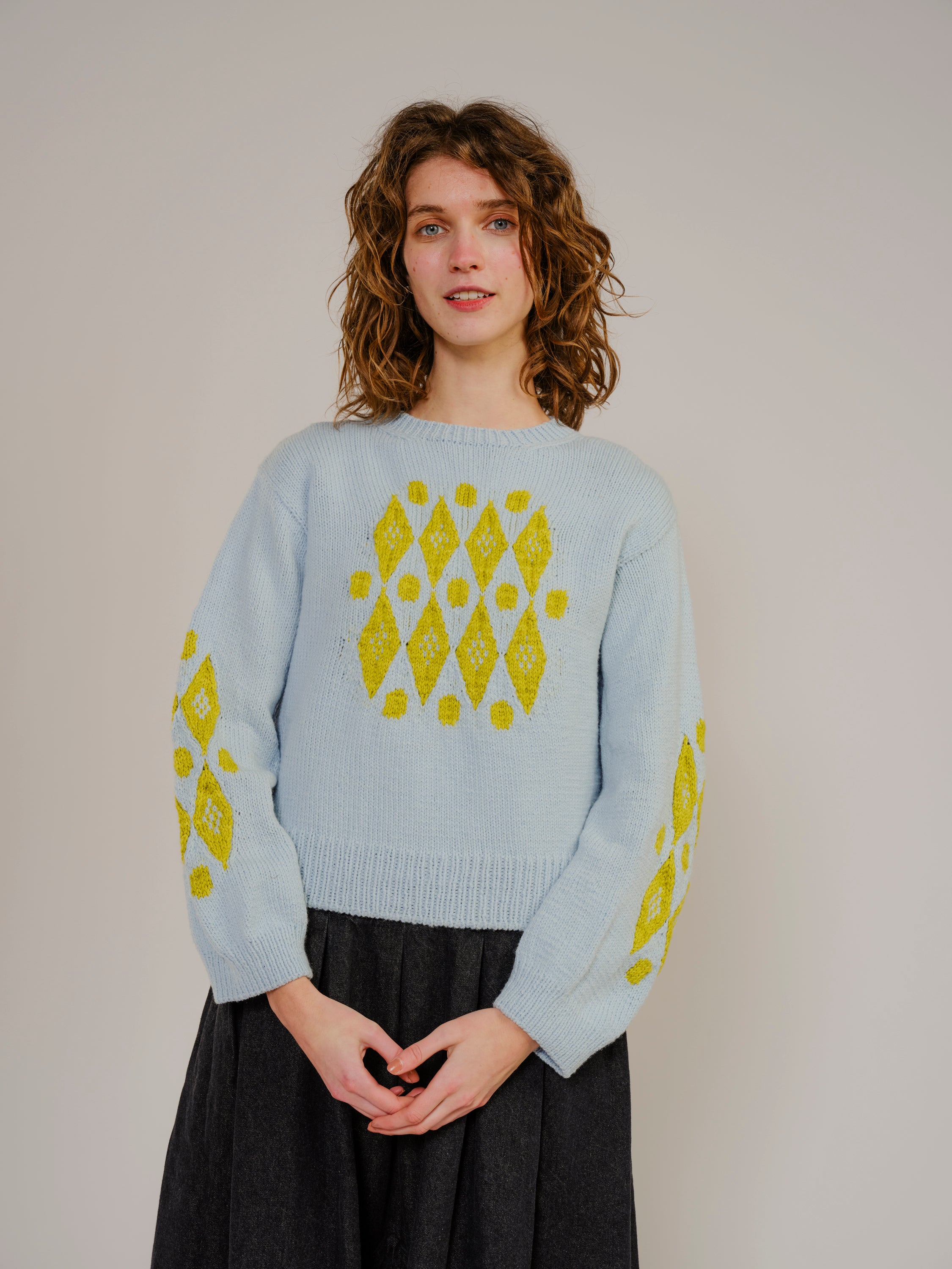 Diamonds and Dots Sweater Pattern