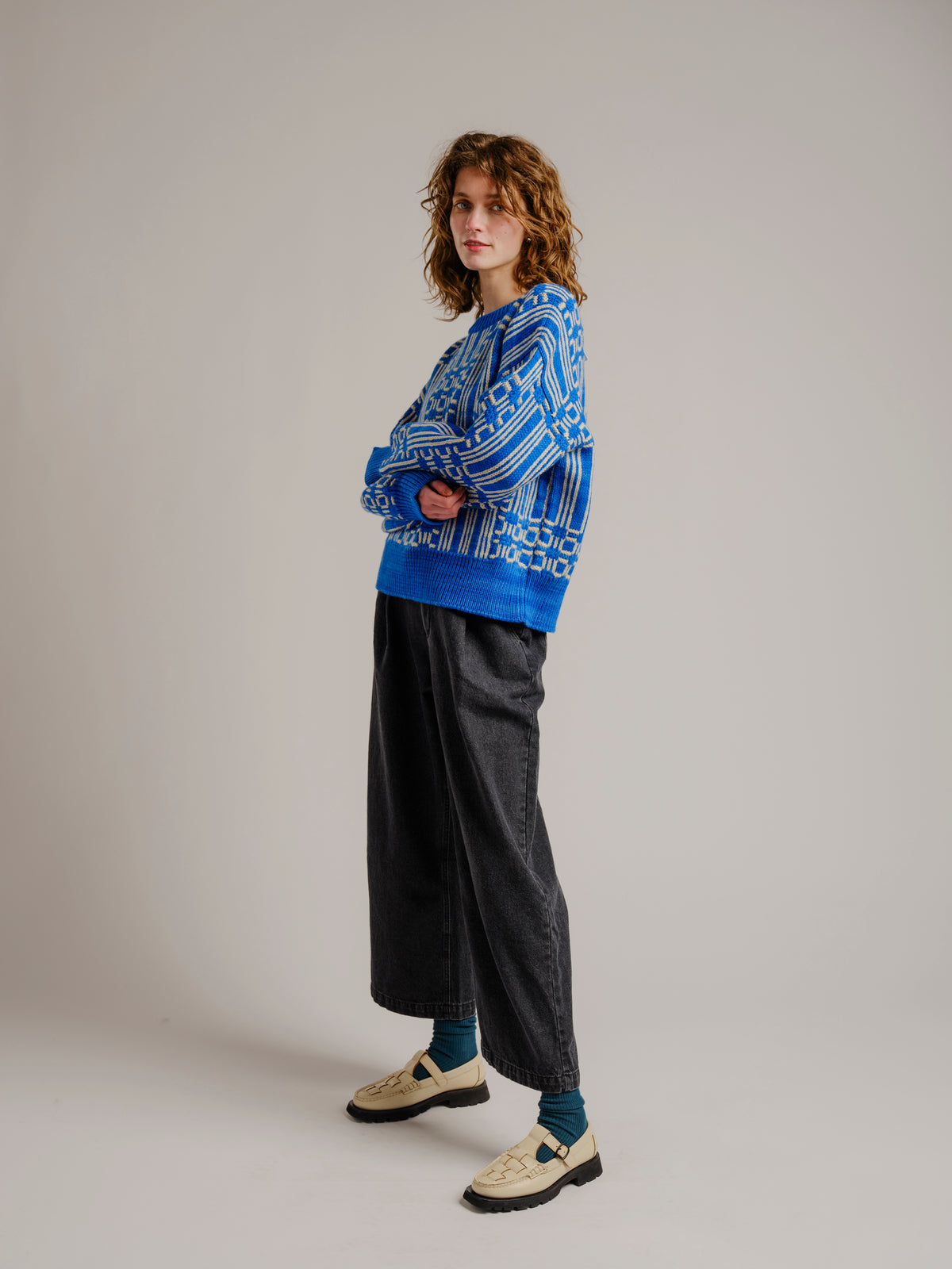 Passing Through Sweater - Cerulean