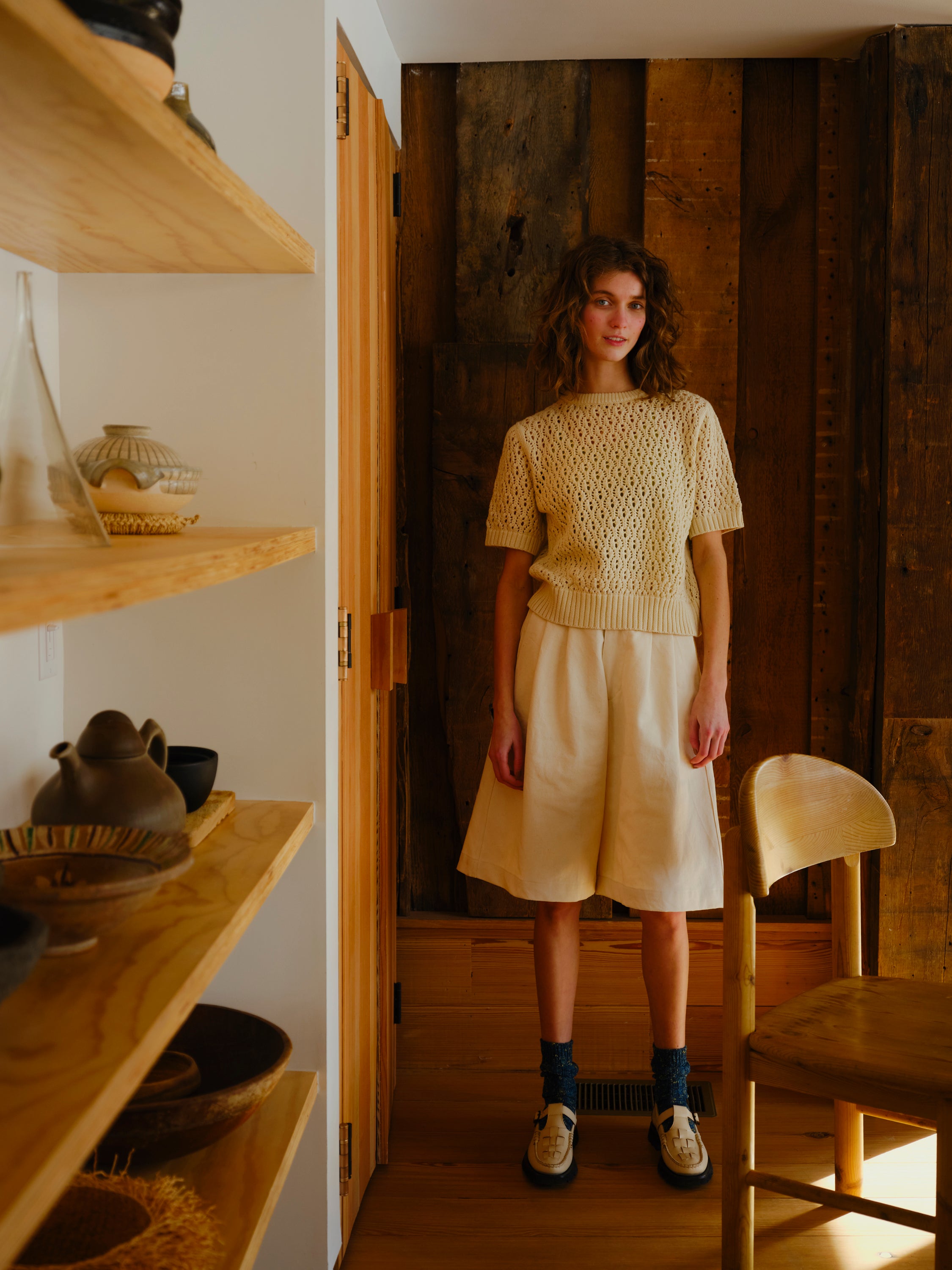 Natural Edie Sweater Tee