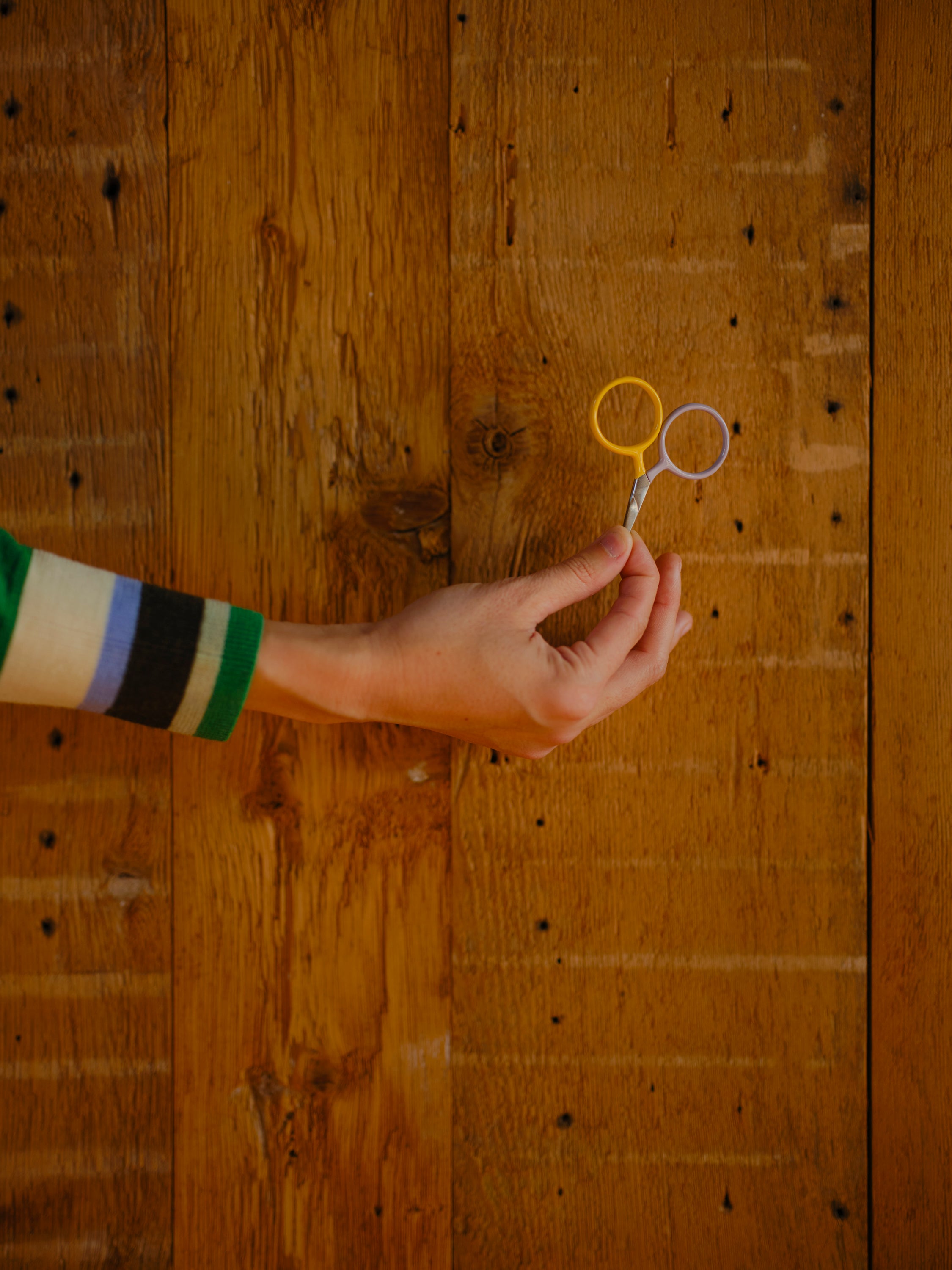 Two Tone Circle Mini Scissors