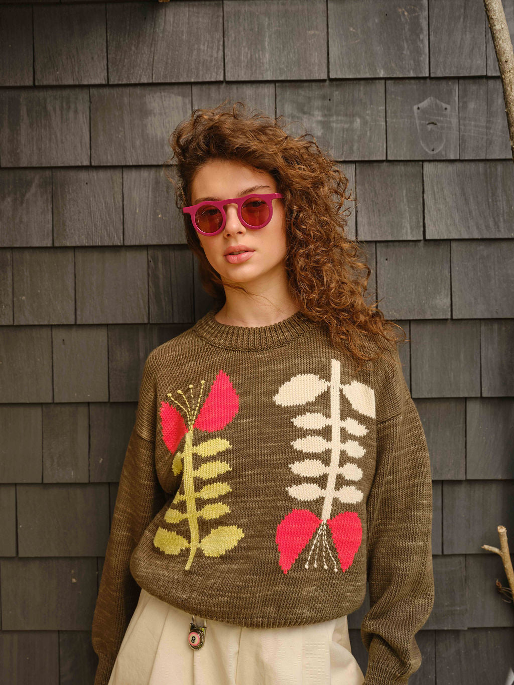 Poppy Embroidered Flora Sweater