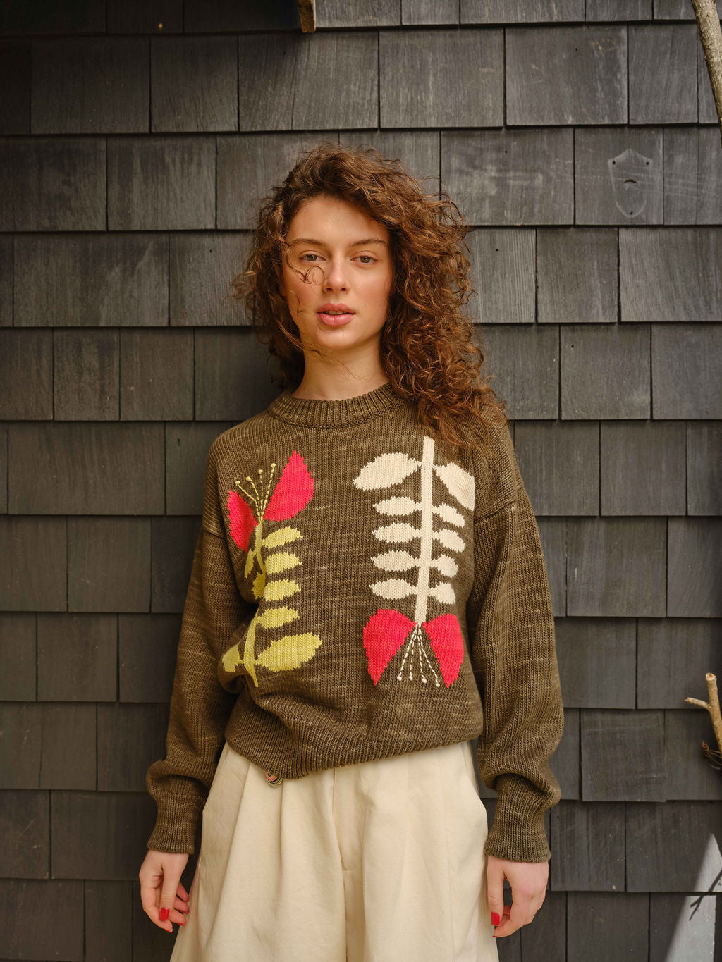 Poppy Embroidered Flora Sweater