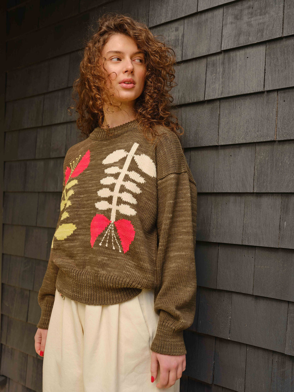 Poppy Embroidered Flora Sweater