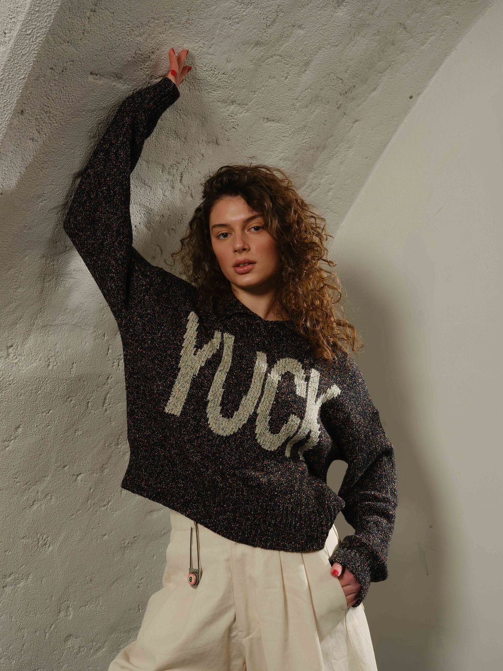 Void Yuck Collared Sweater