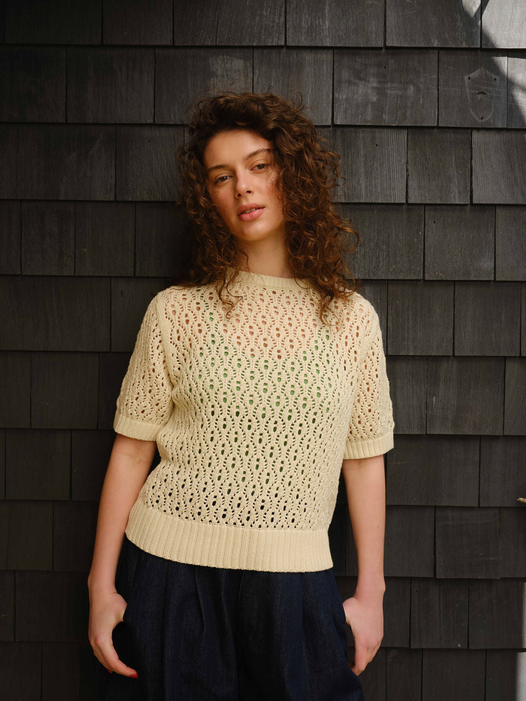 Natural Edie Sweater Tee