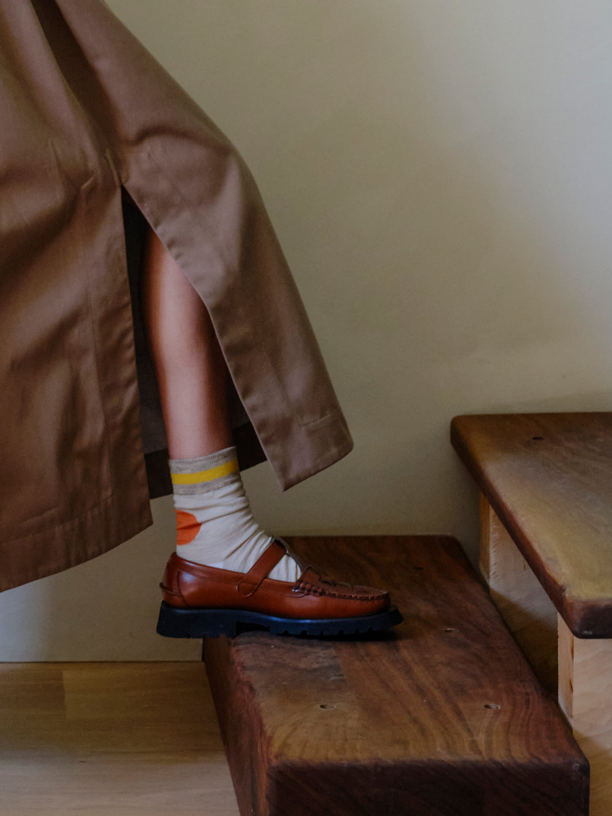 Edie Dress - Chestnut Twill