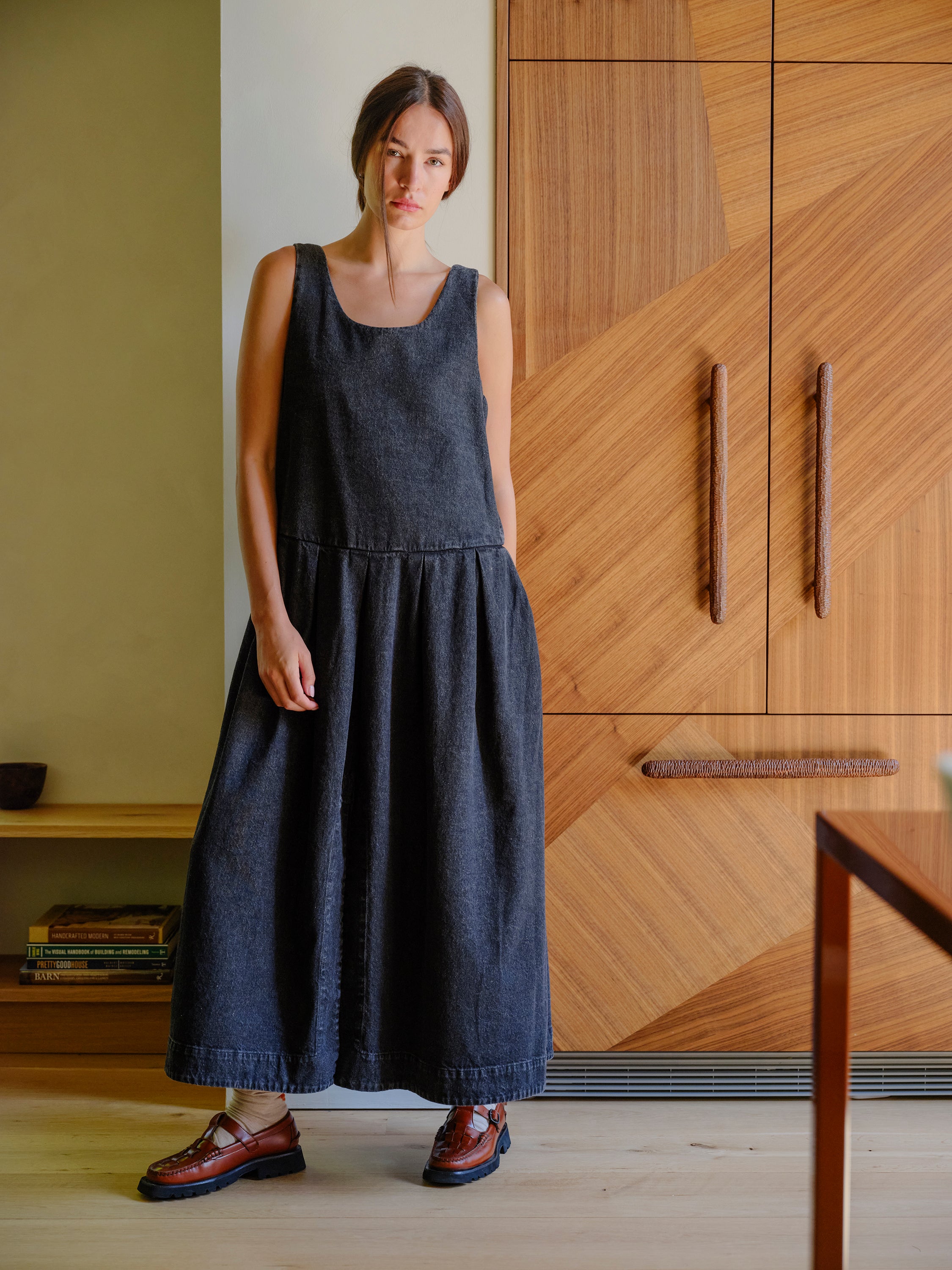 Edie Dress - Black Denim