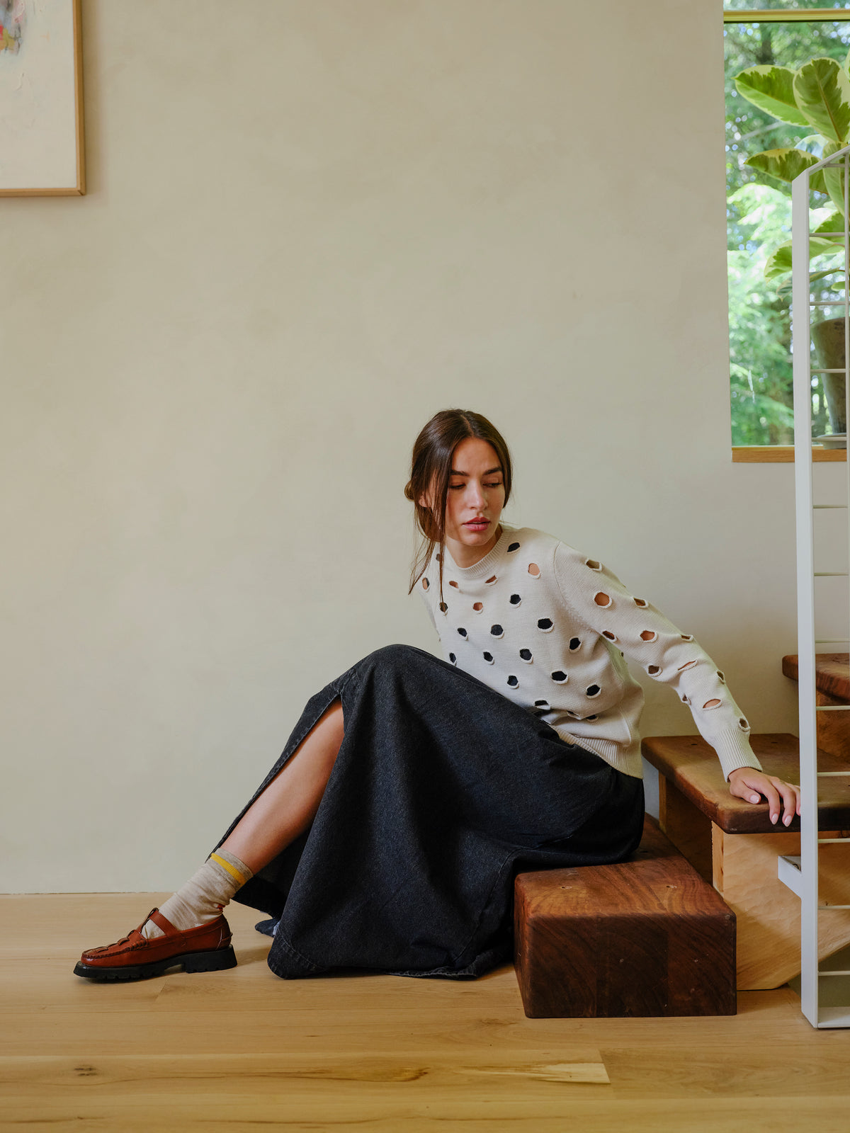 Bind Off Crew - Oat