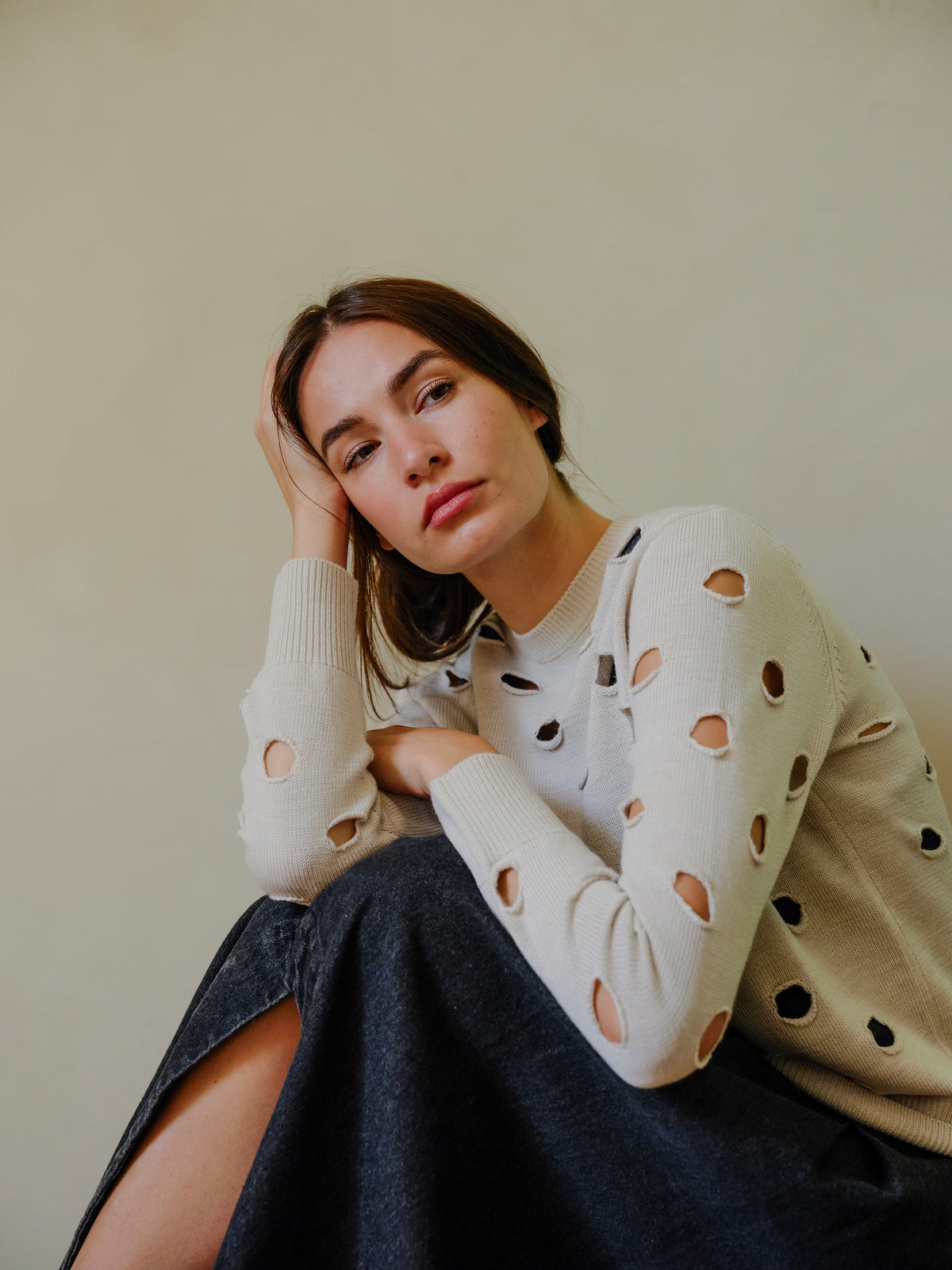 Bind Off Crew - Oat