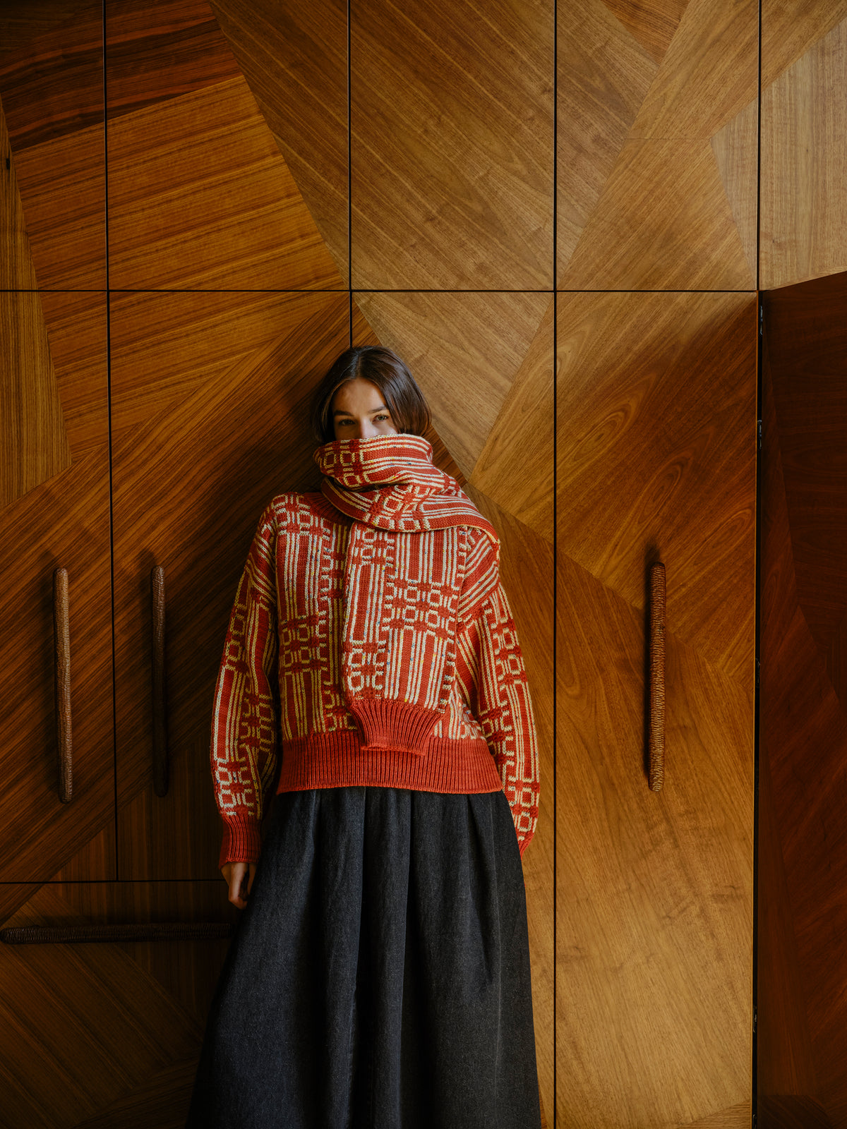 Passing Through Sweater - Brick