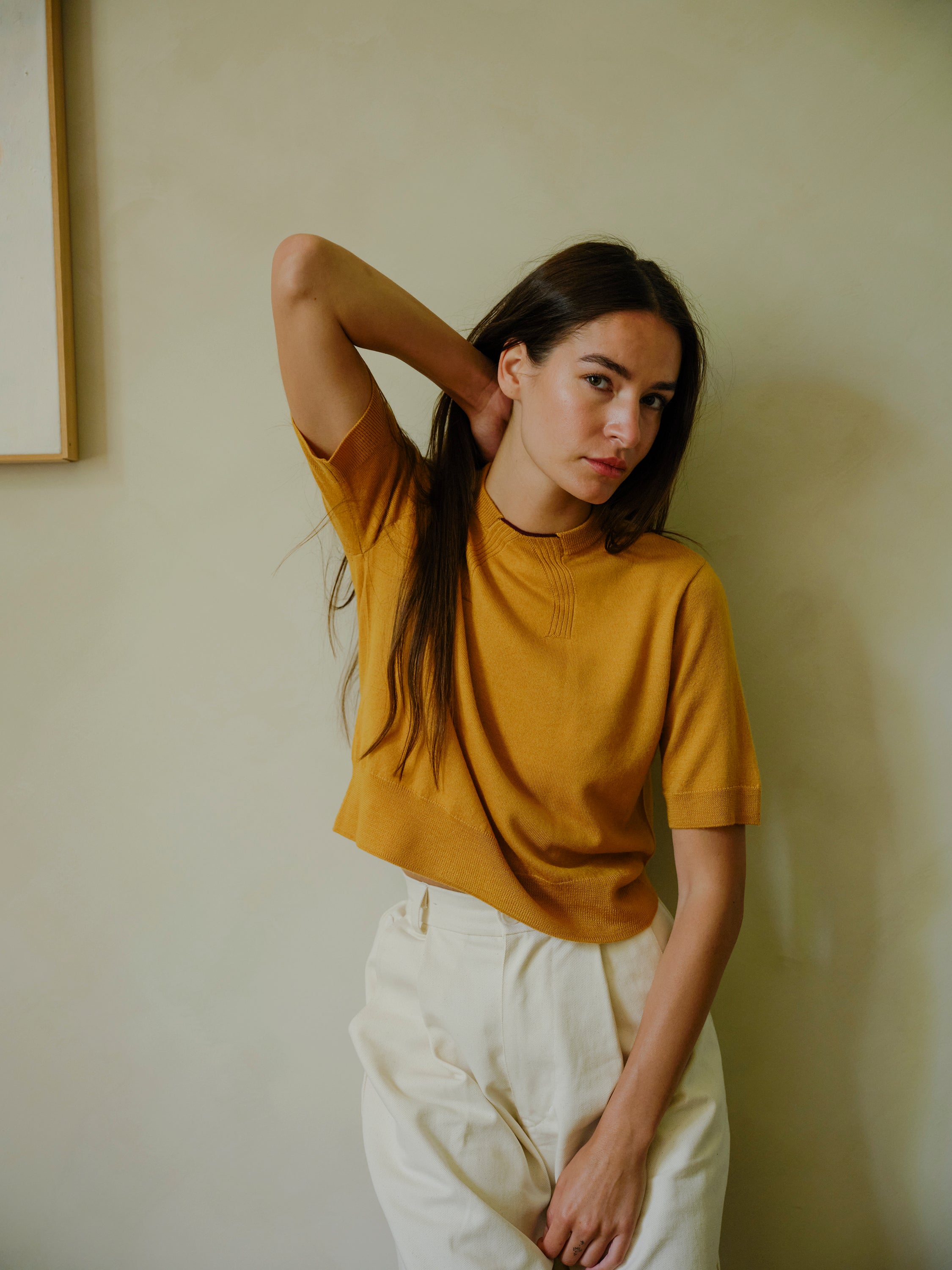 Peak Sweater Tee - Caramel