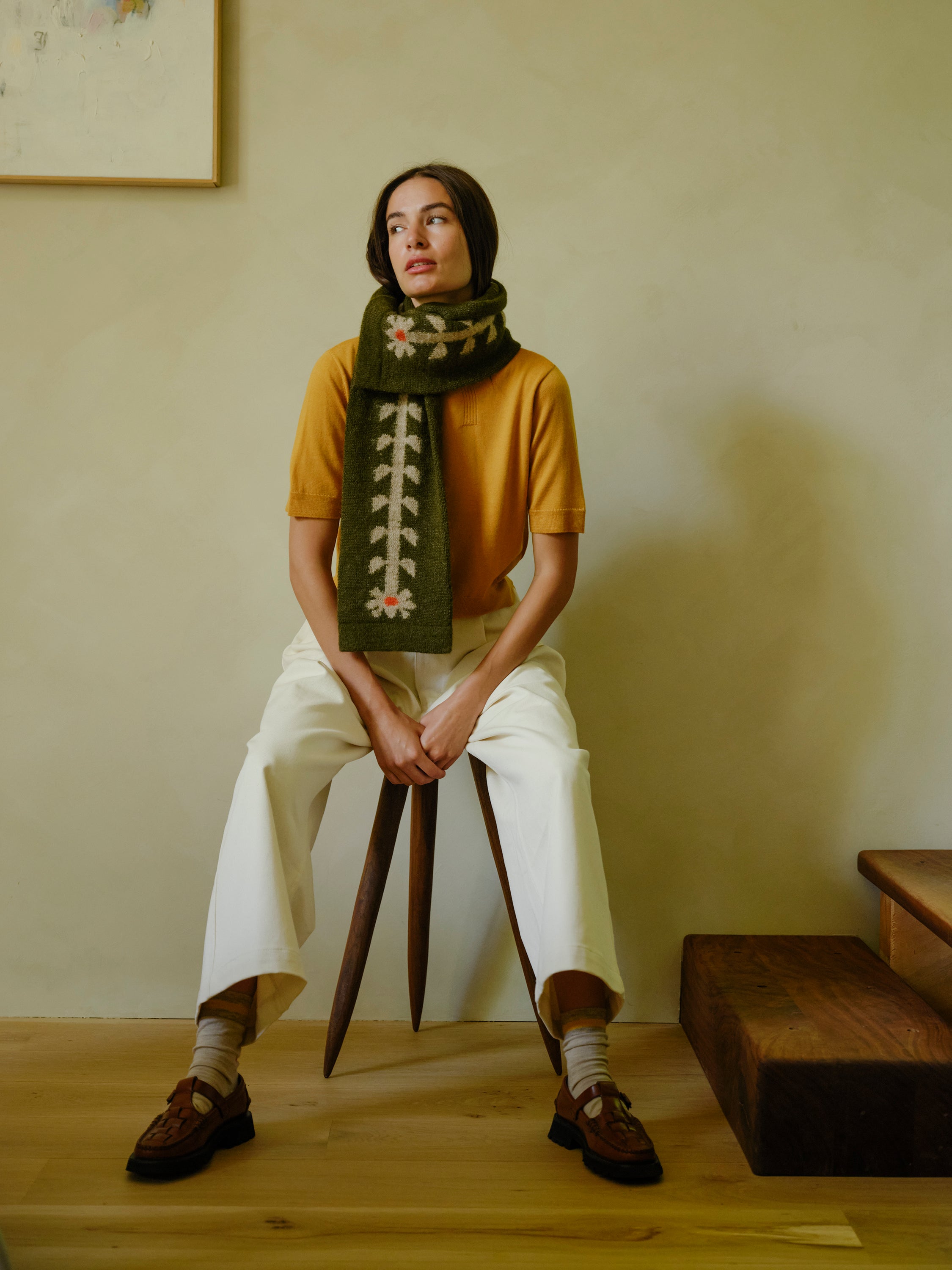 Peak Sweater Tee - Caramel