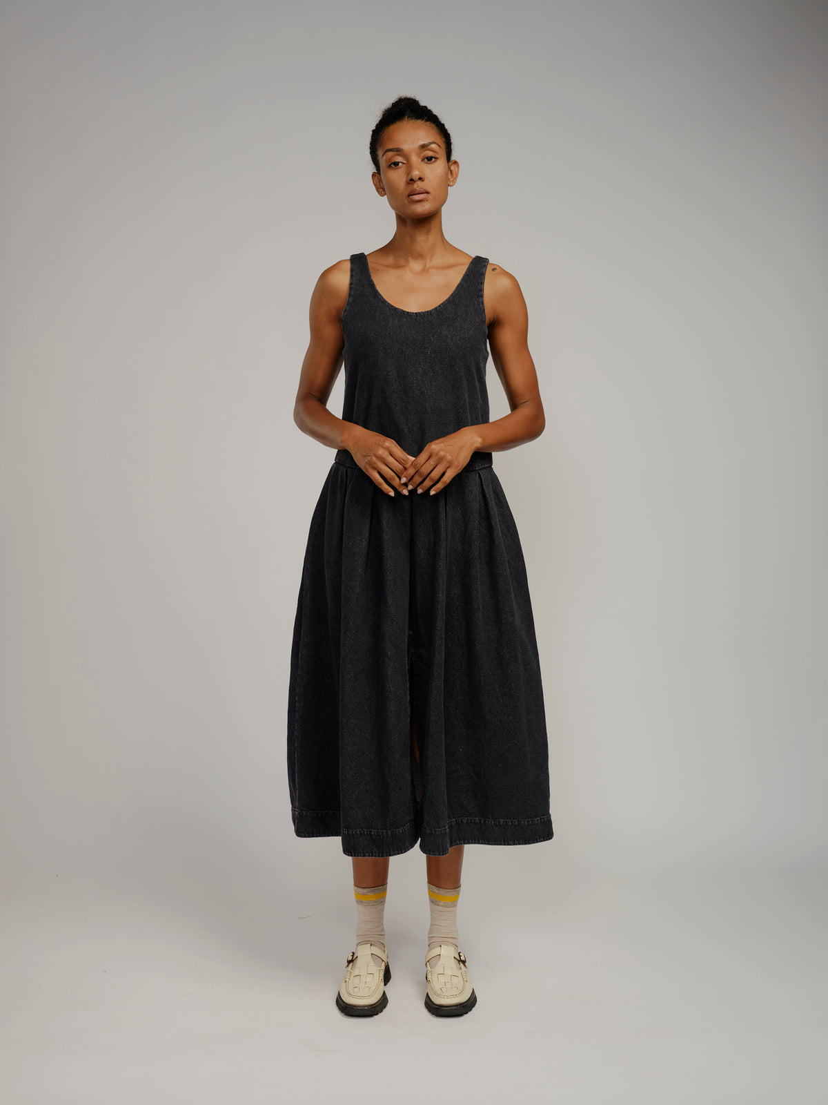 Edie Dress - Black Denim