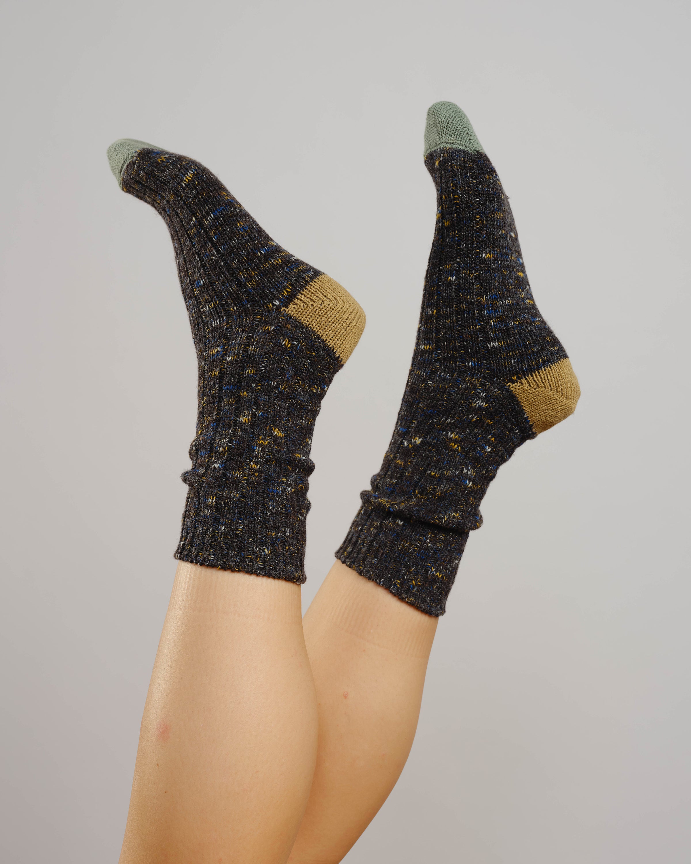 Wool Crew Socks - Night