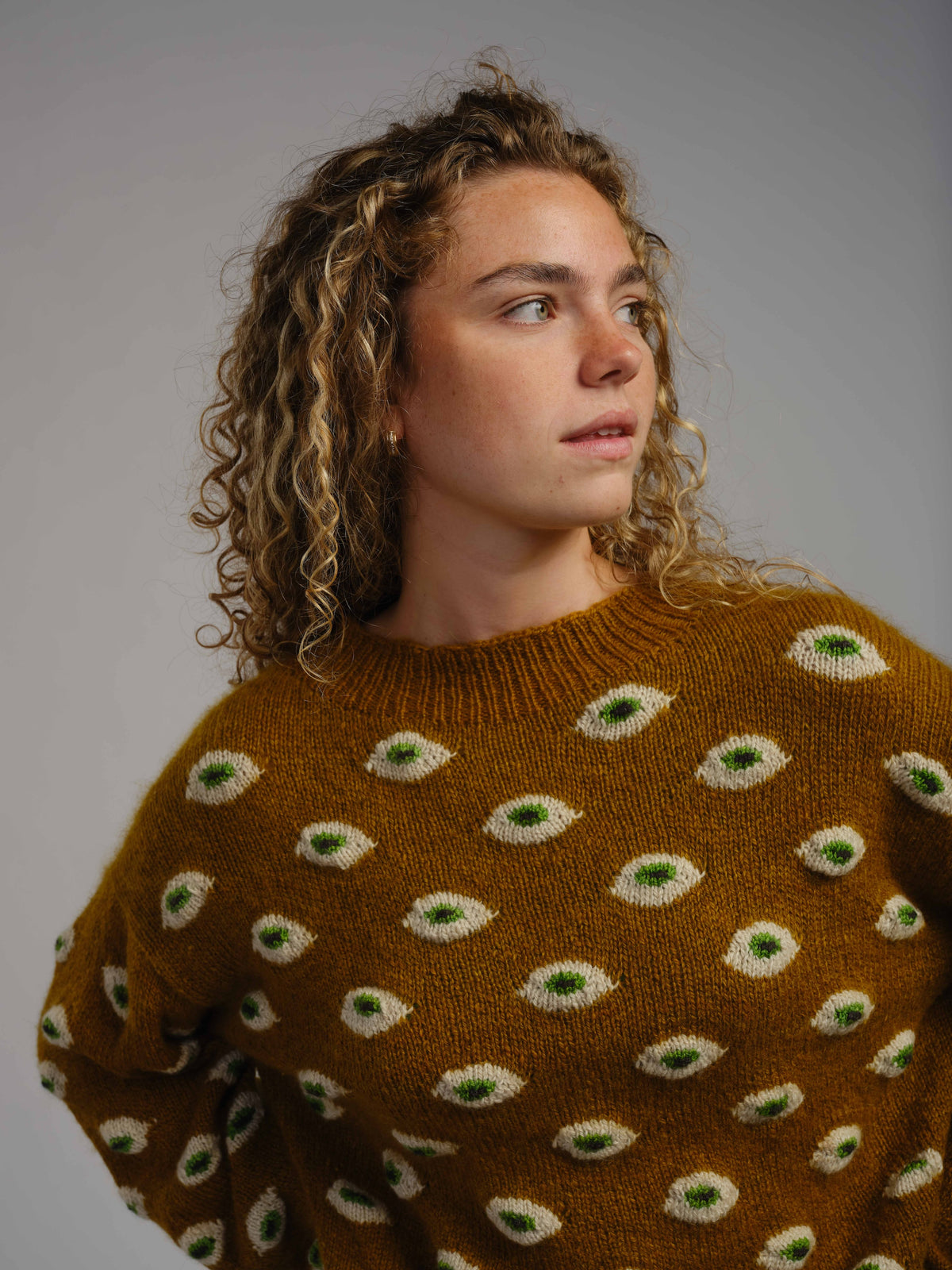 Adult Eyes Sweater Pattern