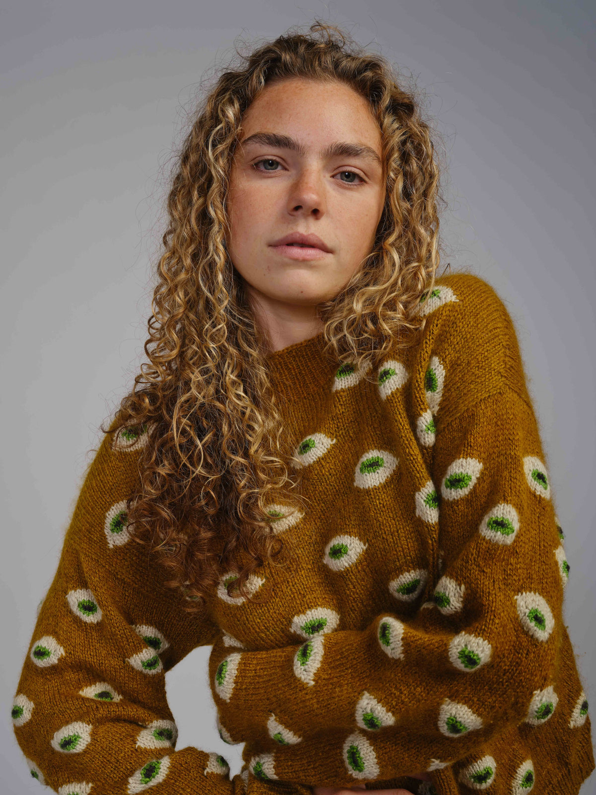Adult Eyes Sweater Pattern