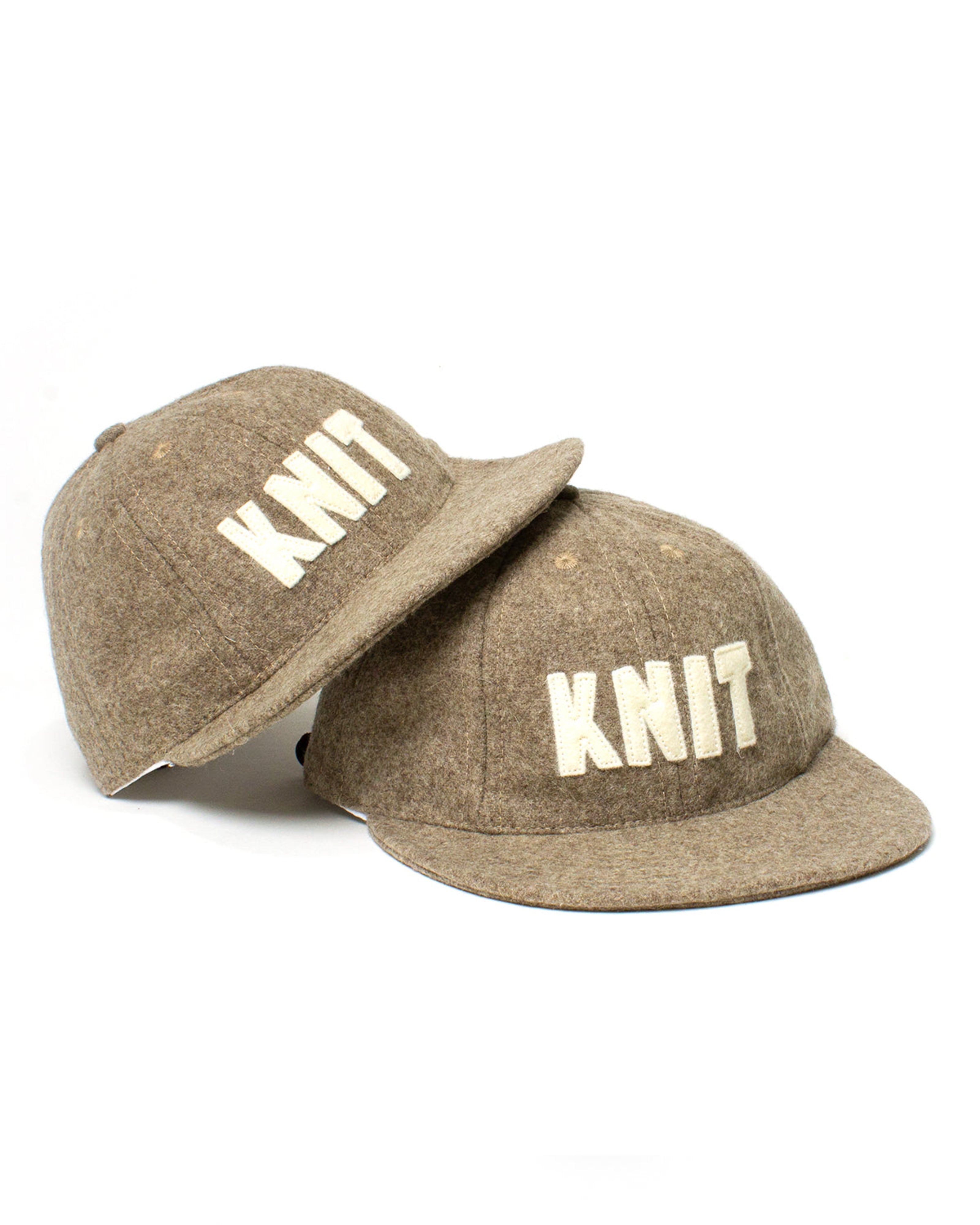 KNIT Vintage Wool Cap - Taupe