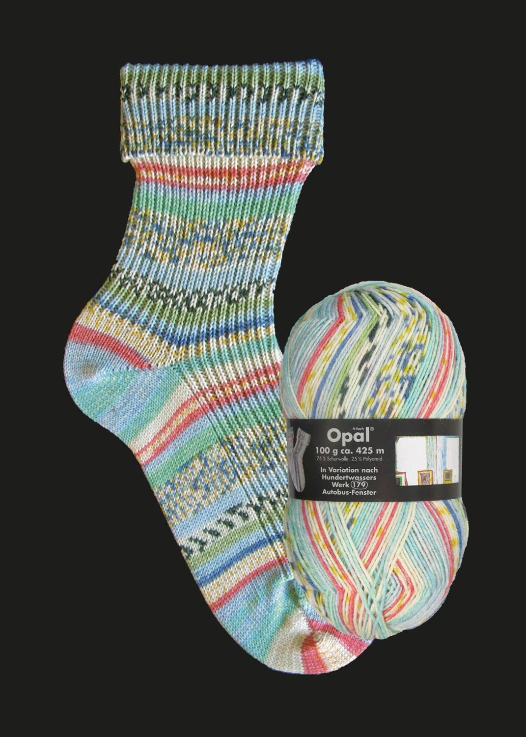 OPAL Hundertwasser 4-ply - 2101 Autobus-Fenster