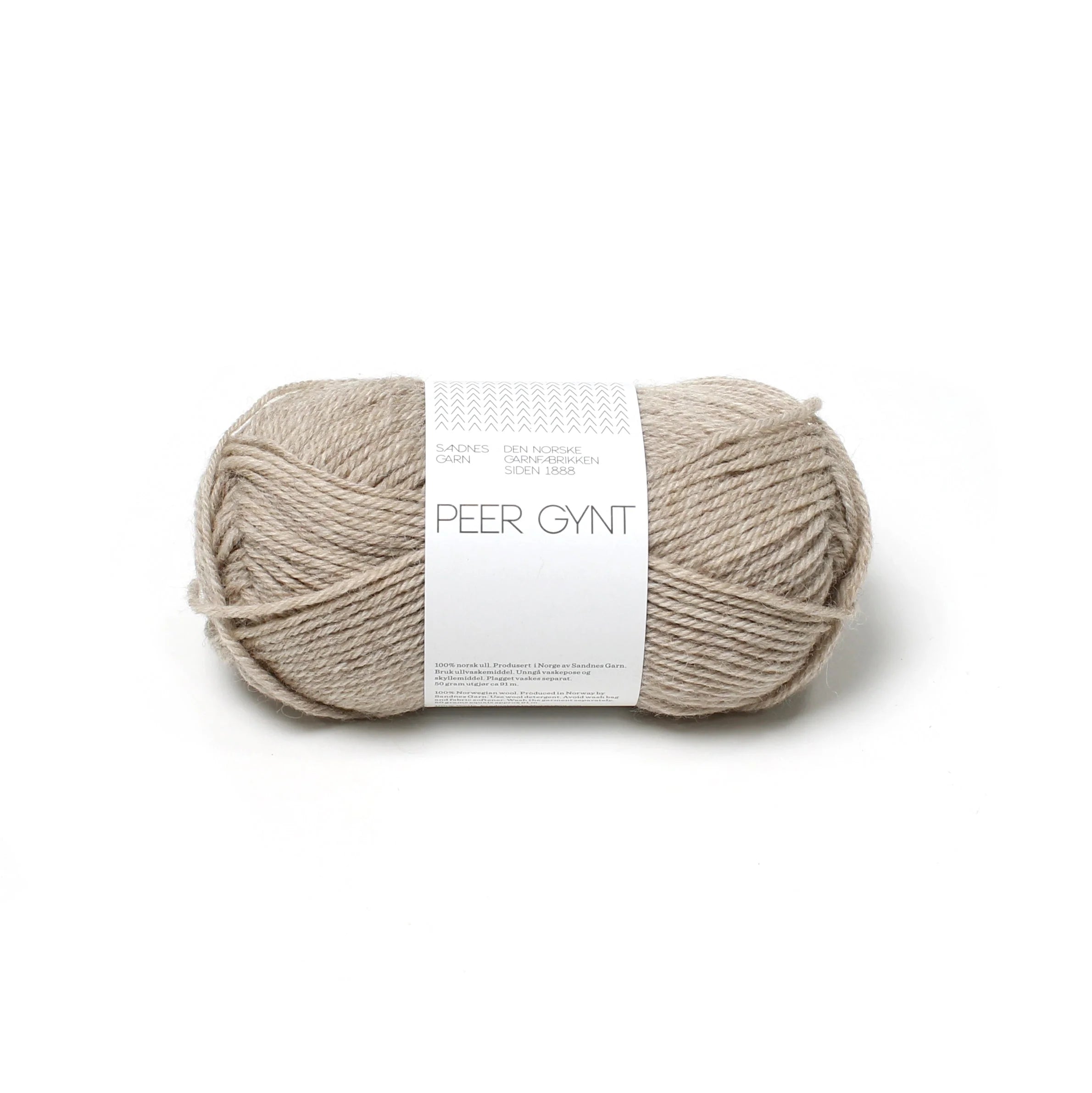Sandes Garn - Peer Gynt - 3021 Light Beige Heather