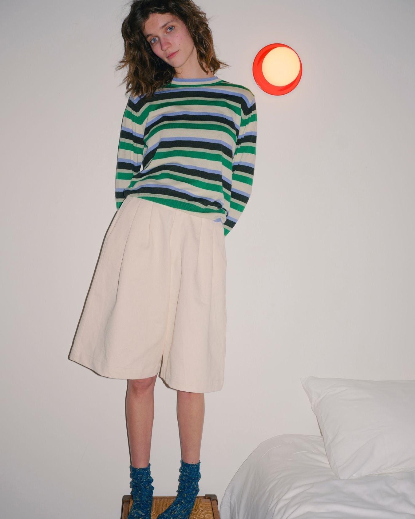 Meadow Striped Crew