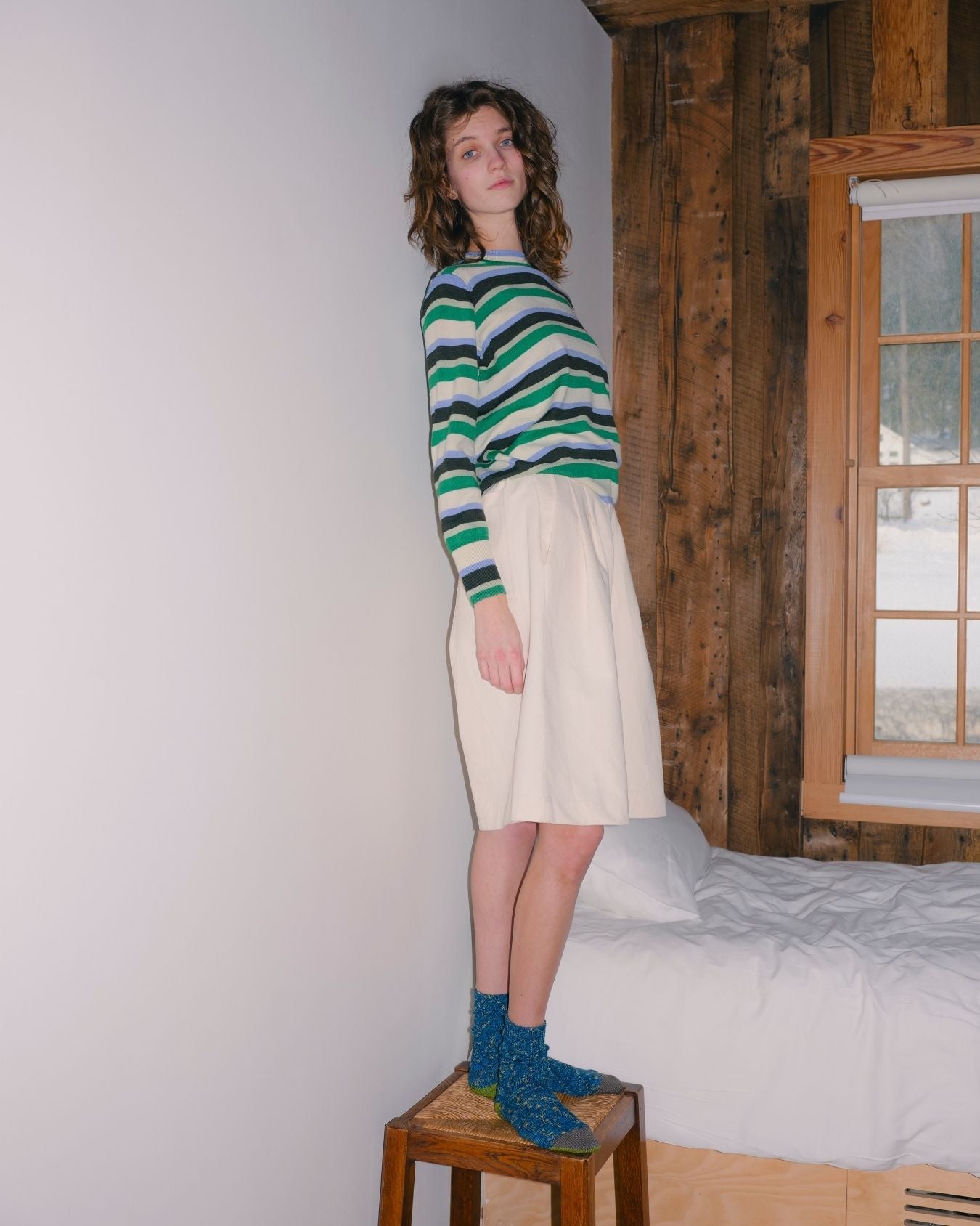 Meadow Striped Crew