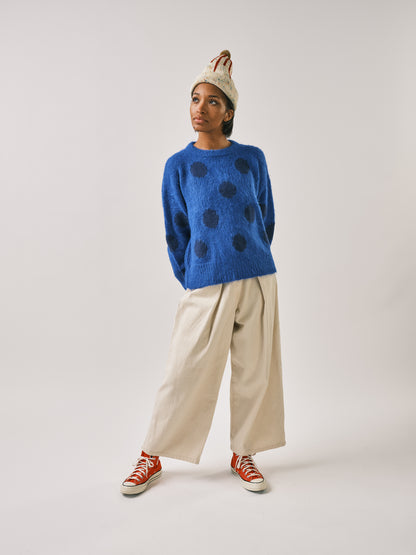 Cerulean Dots Sweater