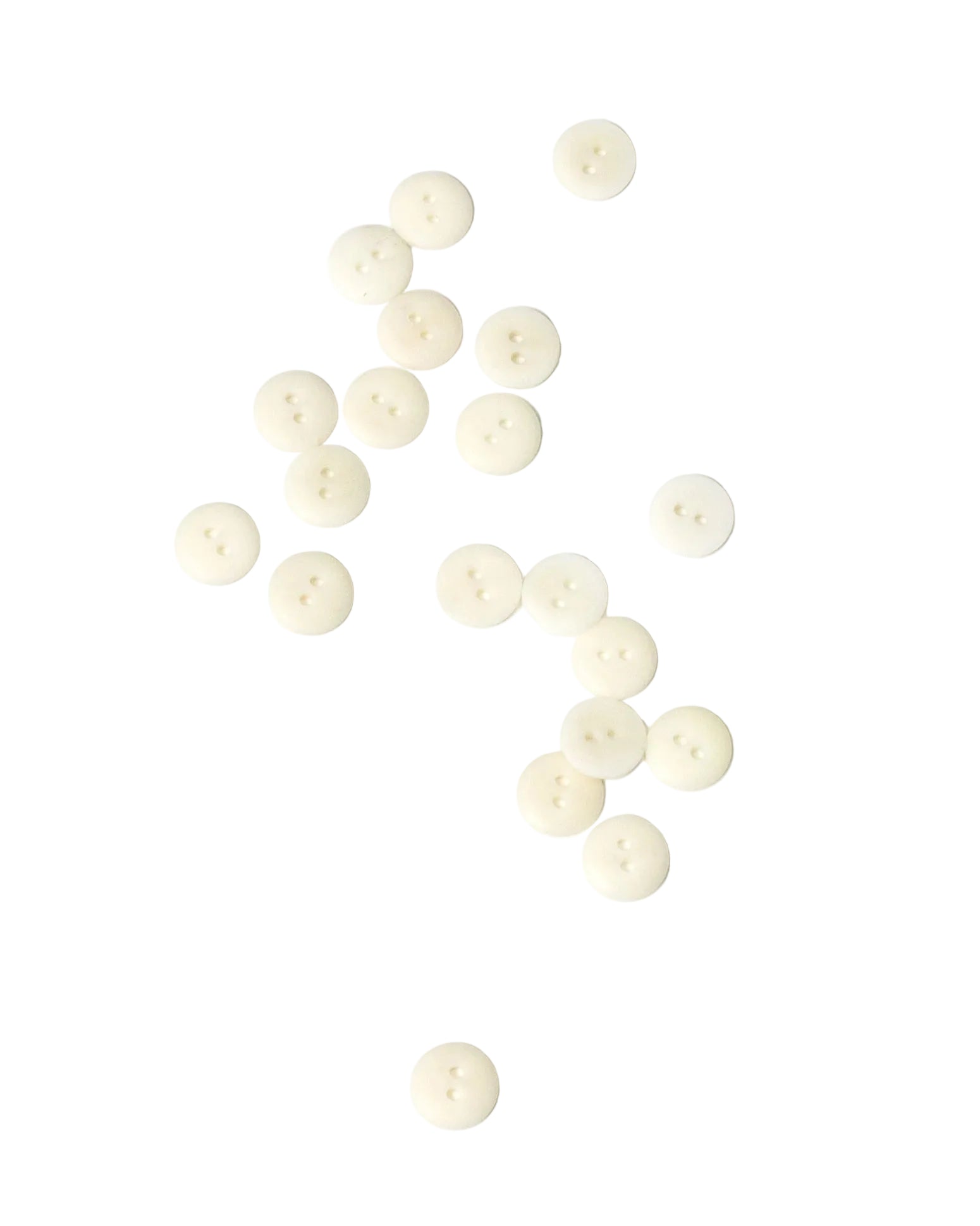 White Corozo Buttons 13mm
