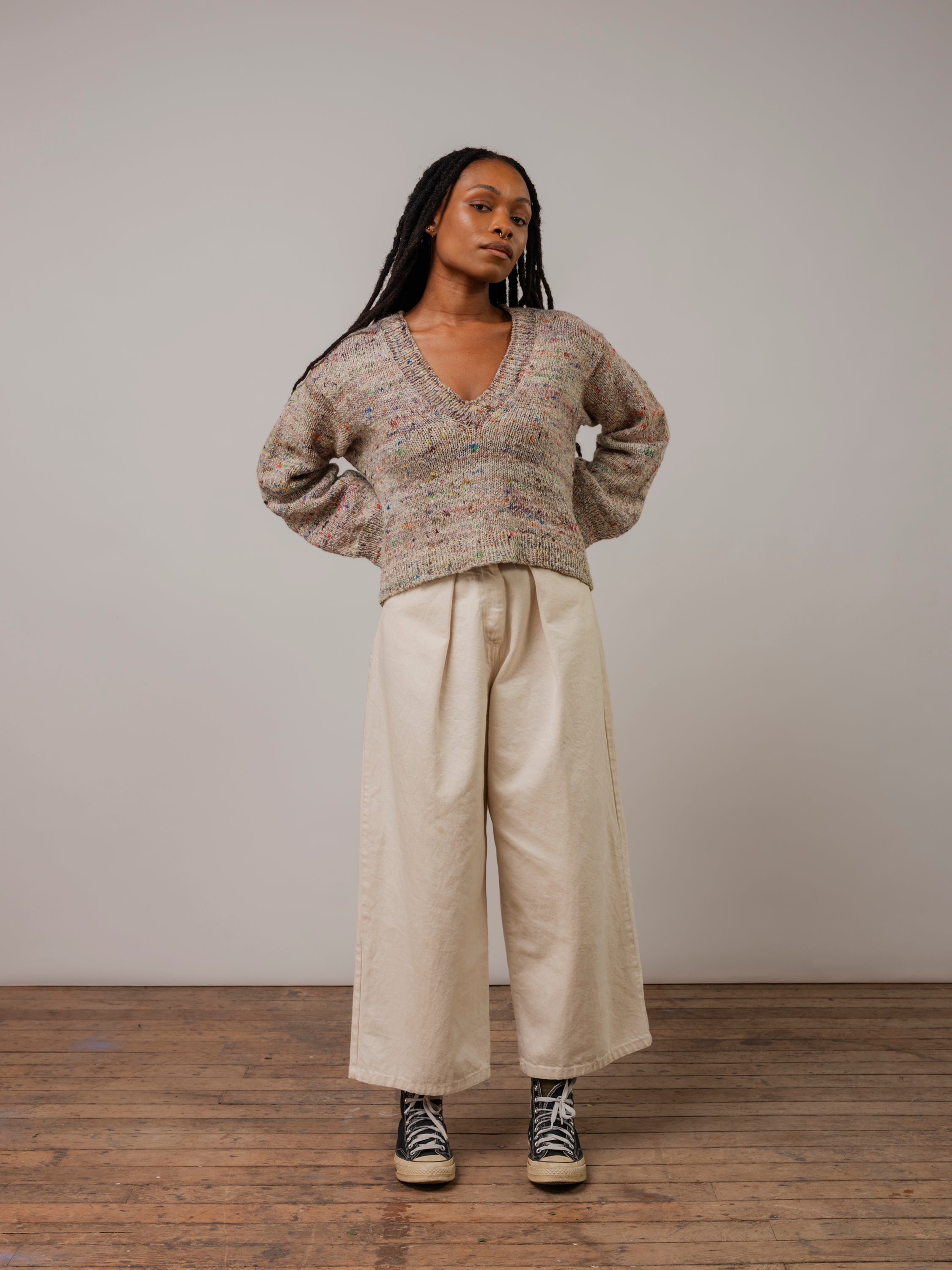 Classic Deep V Pullover Pattern