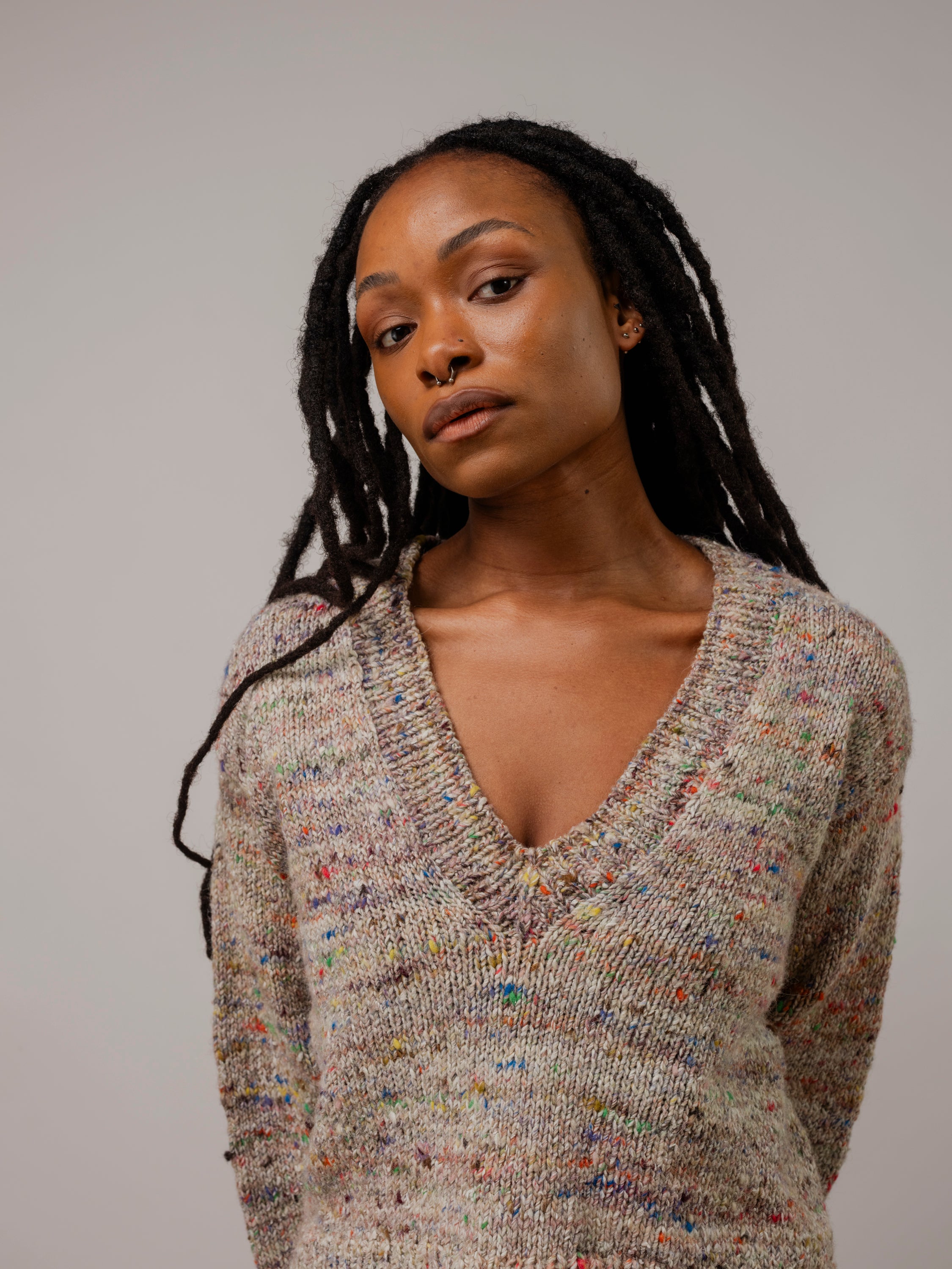 Classic Deep V Pullover Pattern