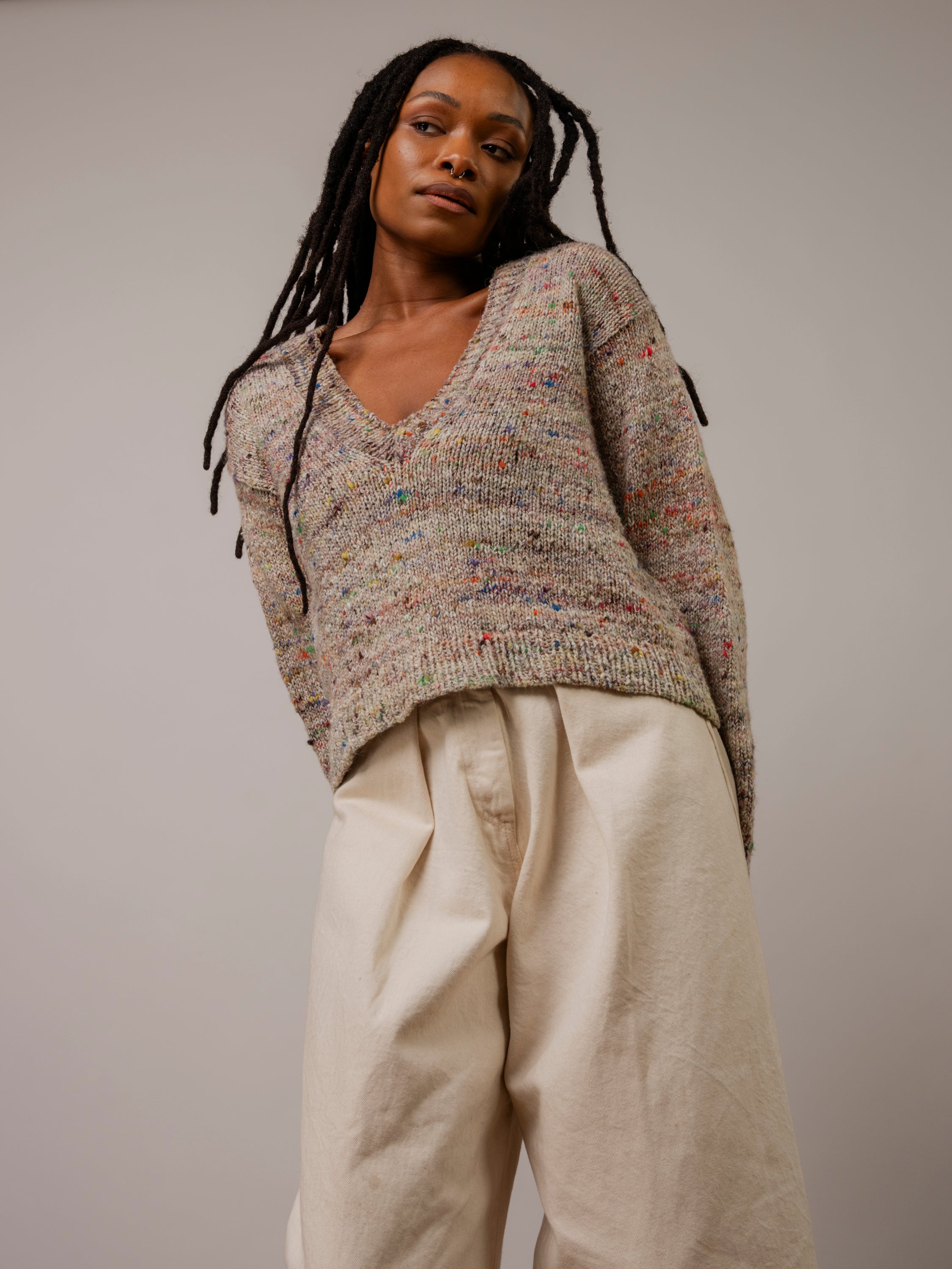 Classic Deep V Pullover Pattern