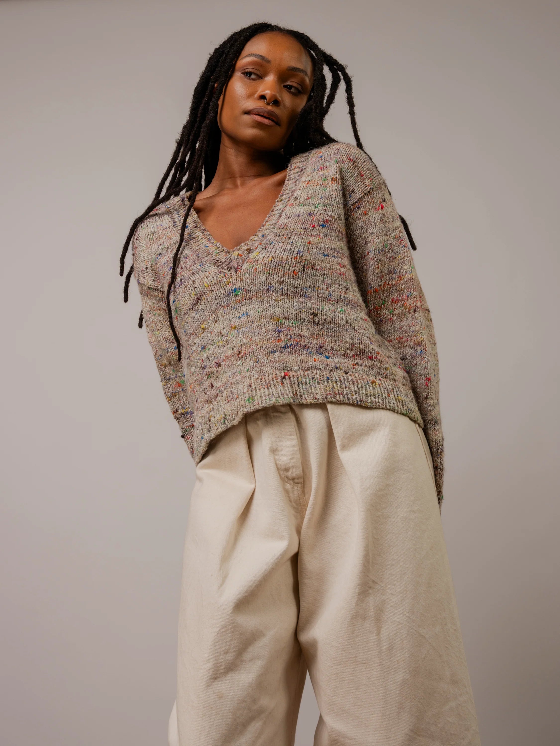 Classic Deep V Pullover Pattern