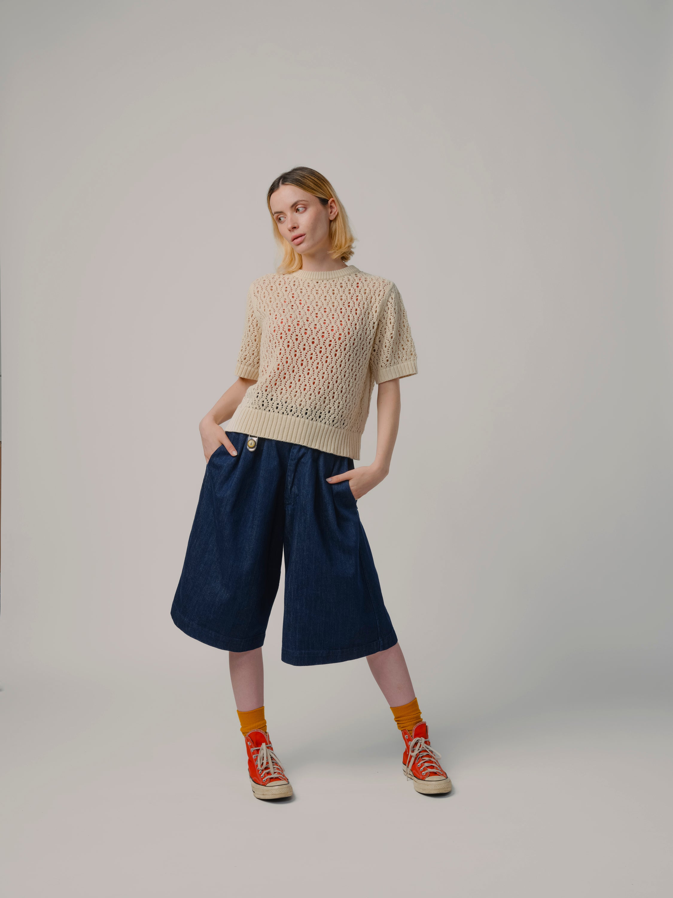 Natural Edie Sweater Tee