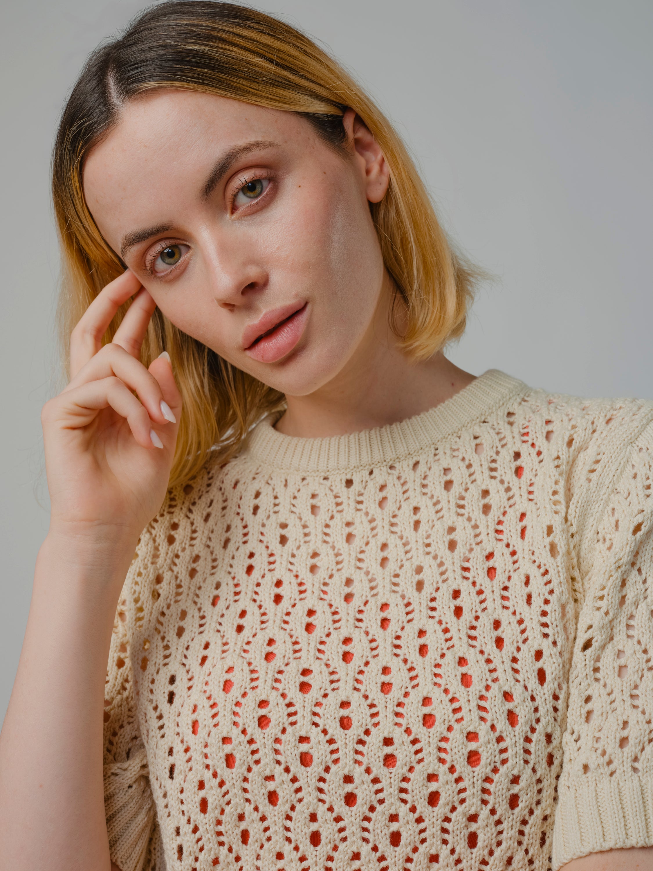 Natural Edie Sweater Tee