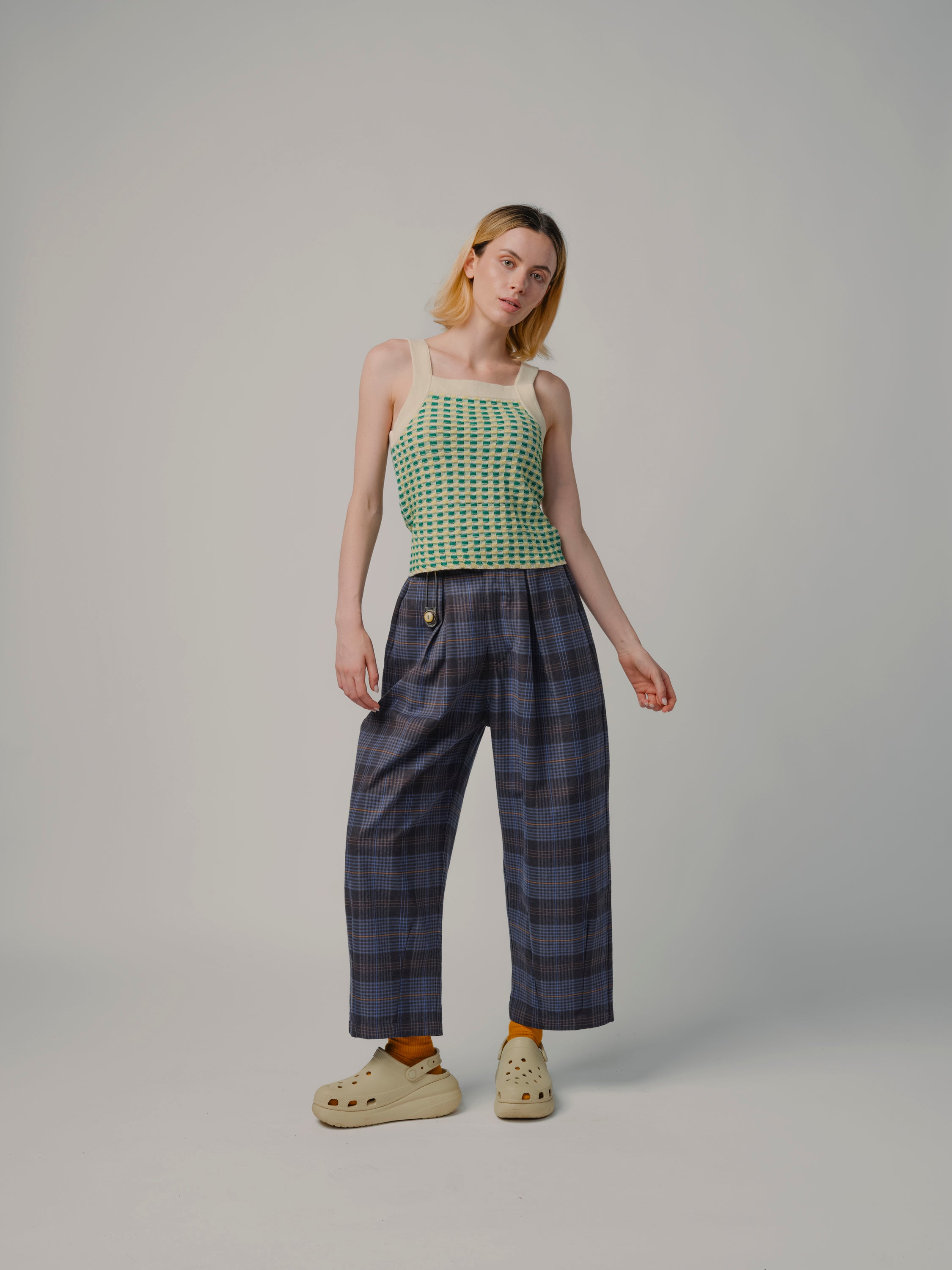 Grass Stitchy Grid Tank