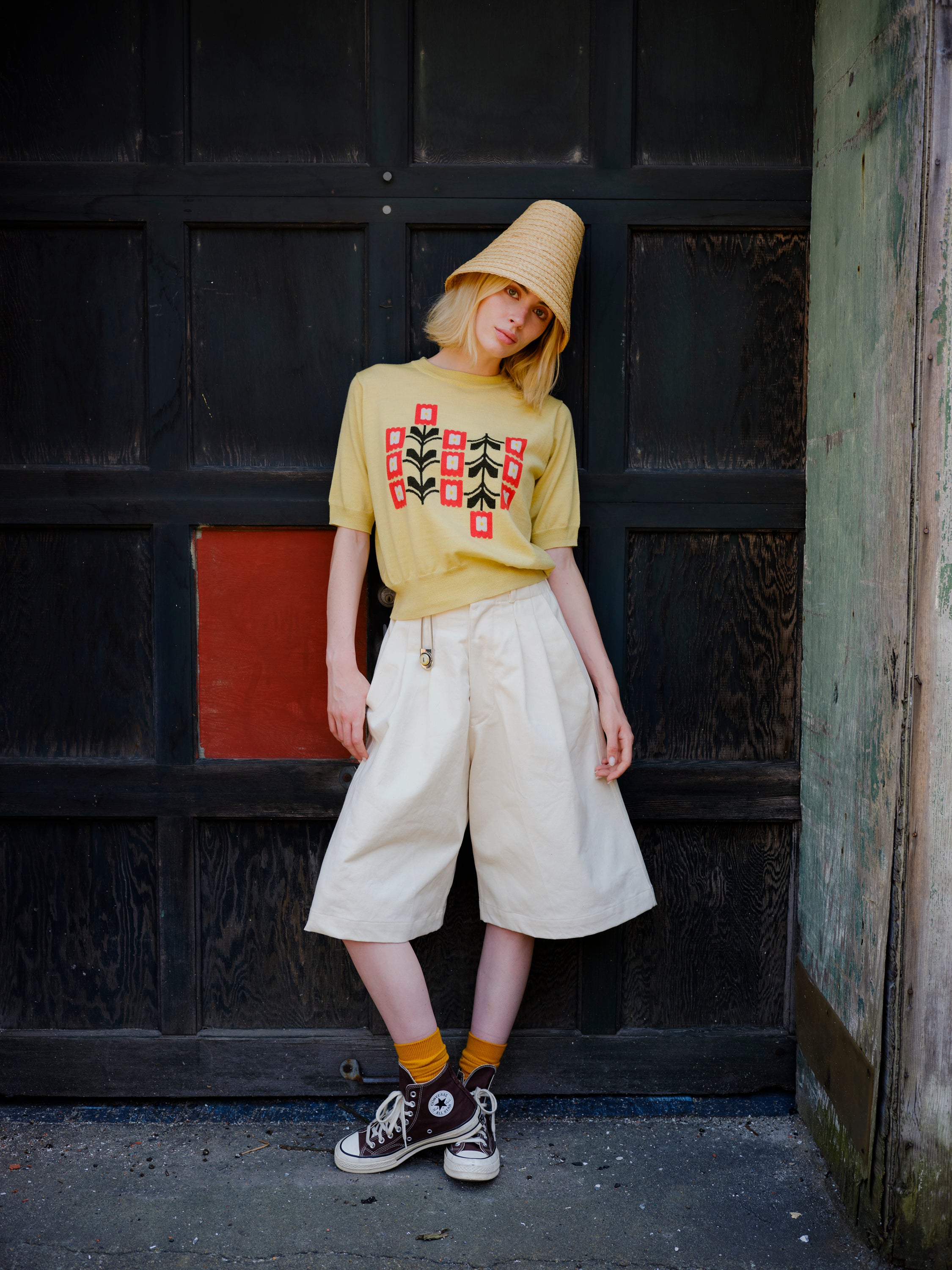 Zinnia Flower Sweater Tee