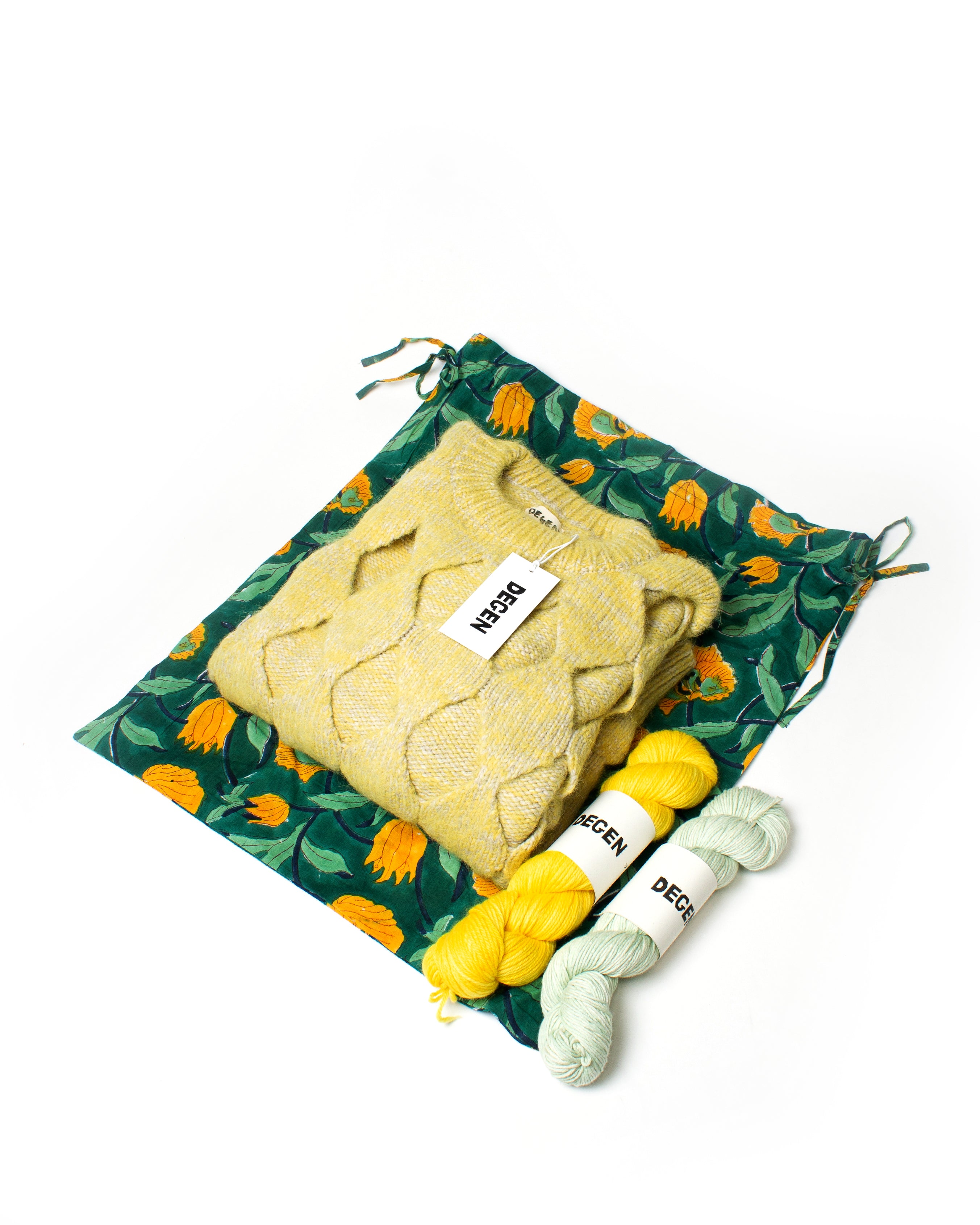 Block Printed Project Bag