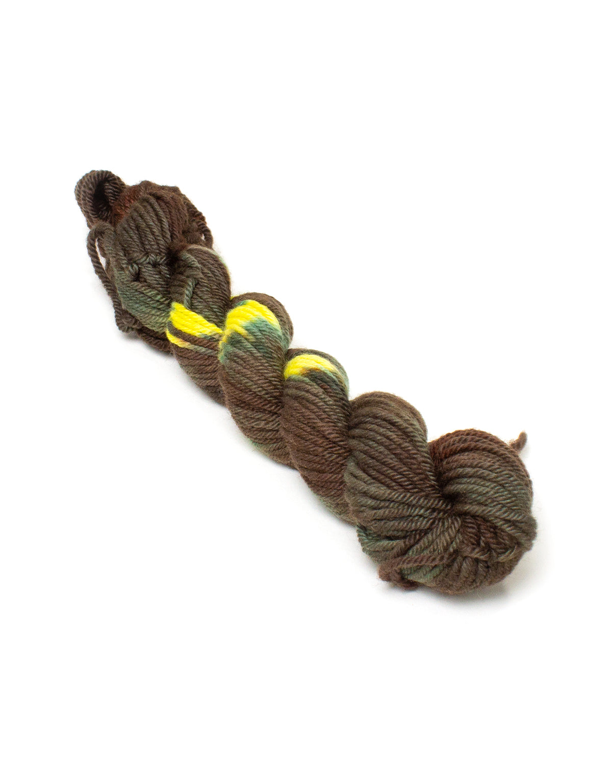 Fiction Fibers DK mini skein - Corn Pone Pine Cone
