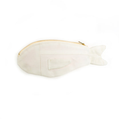 Natural Cotton Twill Fish Pouch
