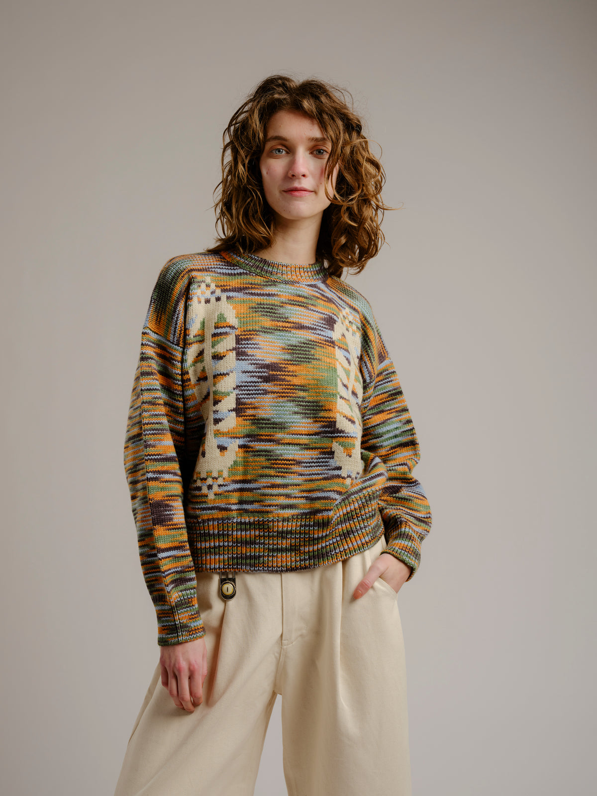 Cone Flower Sweater - Storm