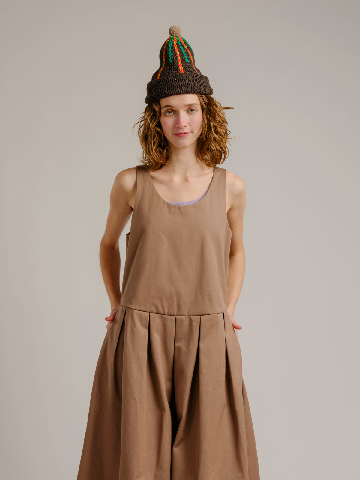 Edie Dress - Chestnut Twill