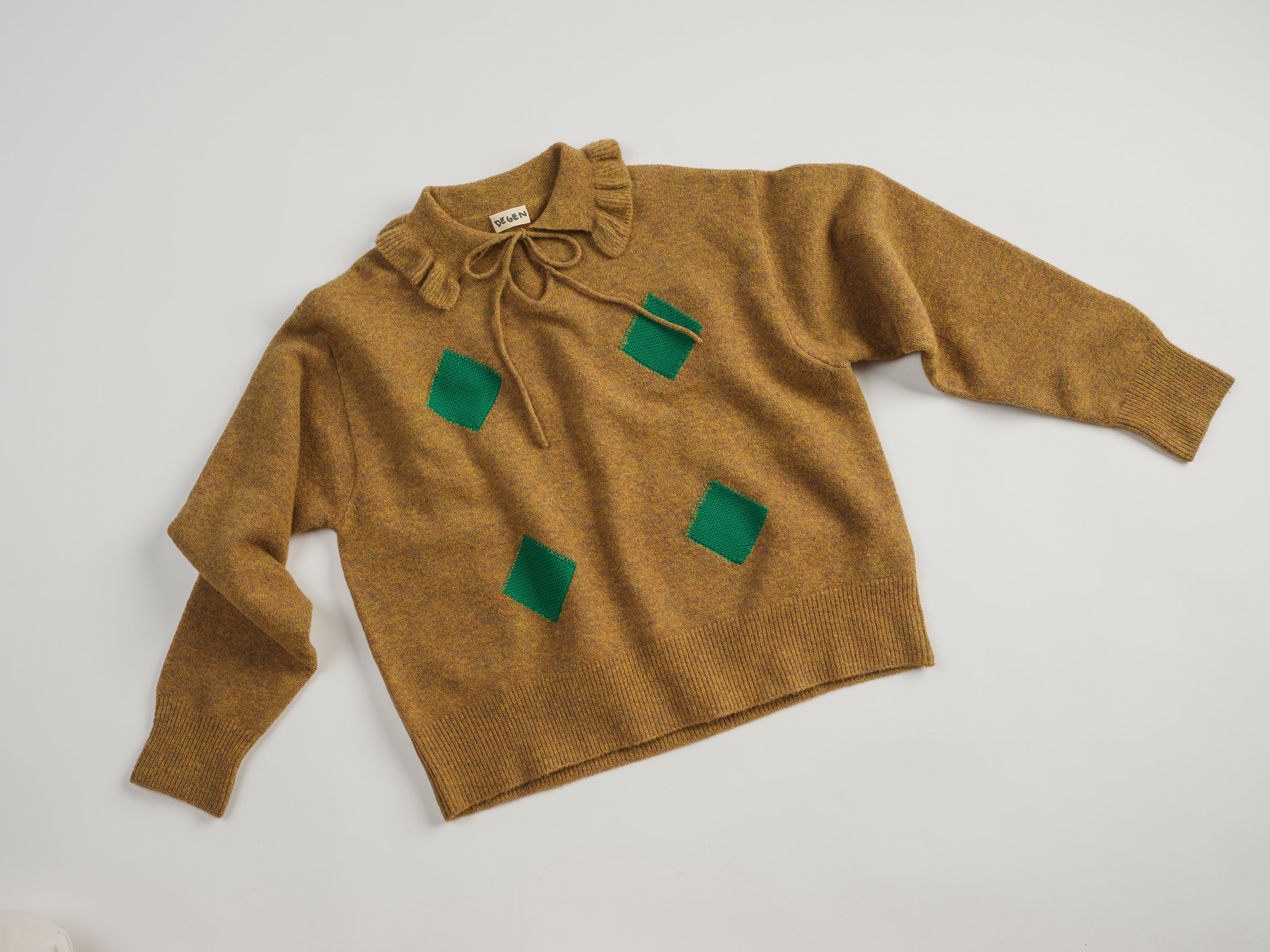 Moss Harlequin Pullover