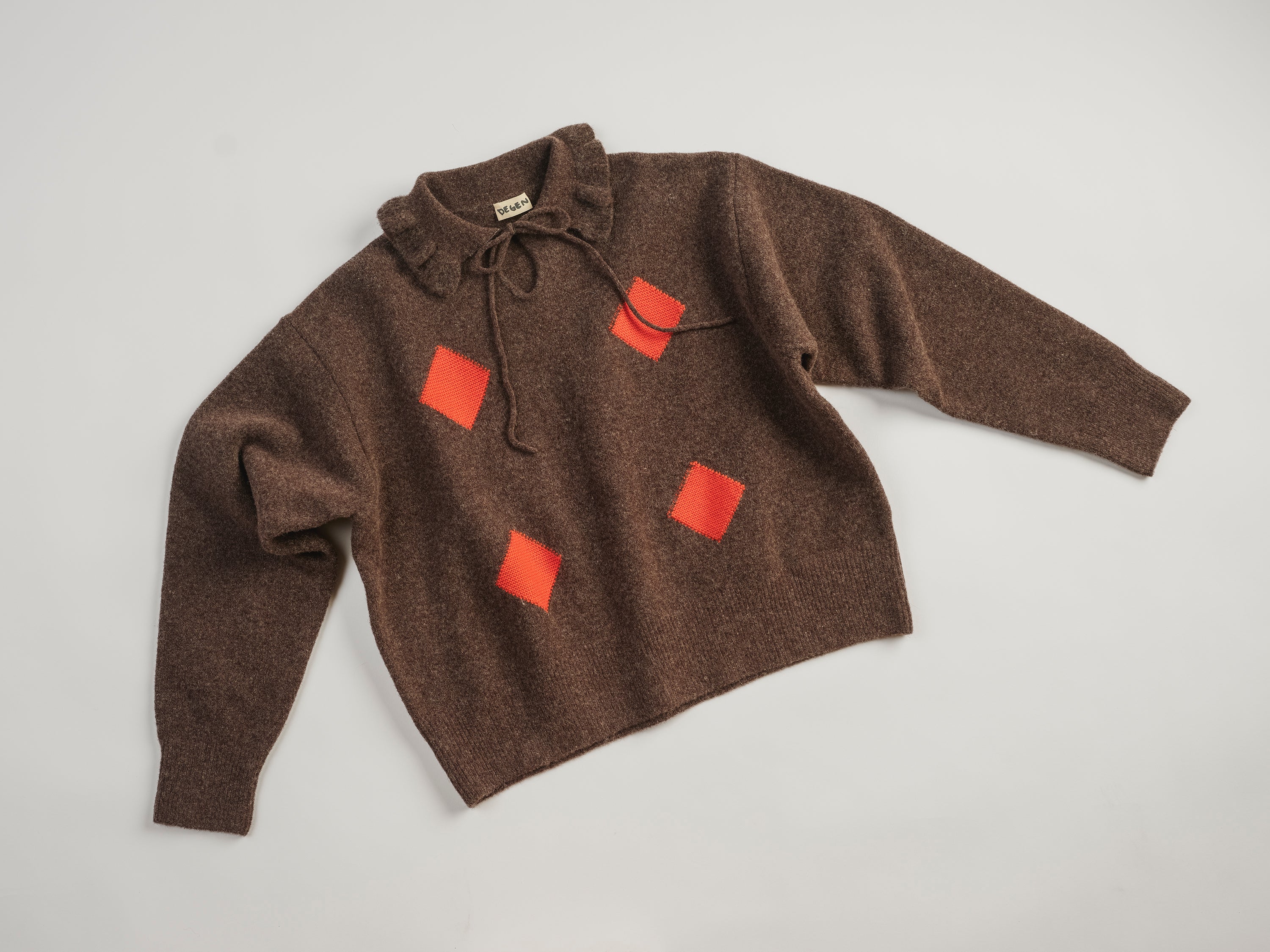 Walnut Harlequin Pullover