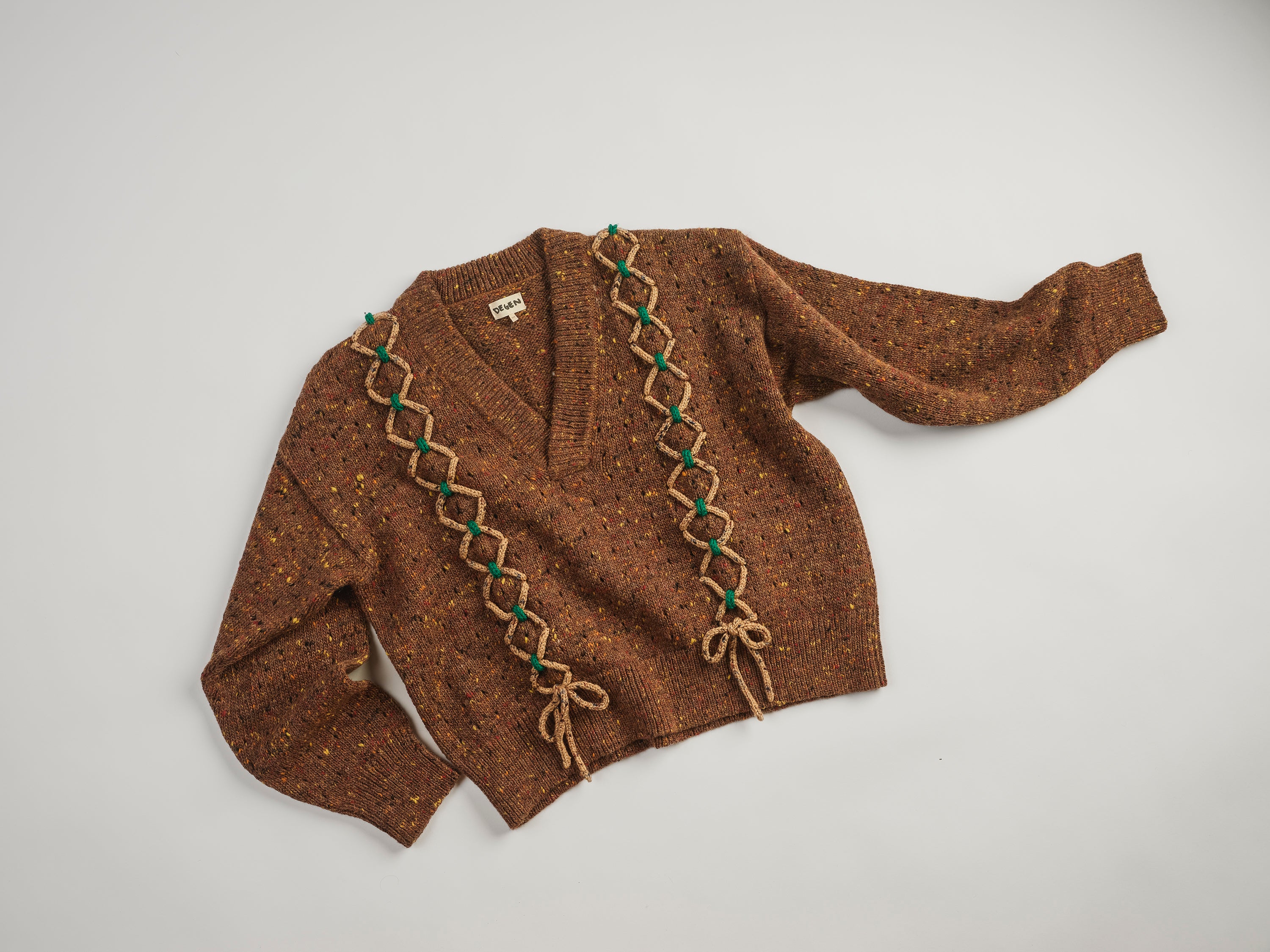Bark Laced Tweed Pullover