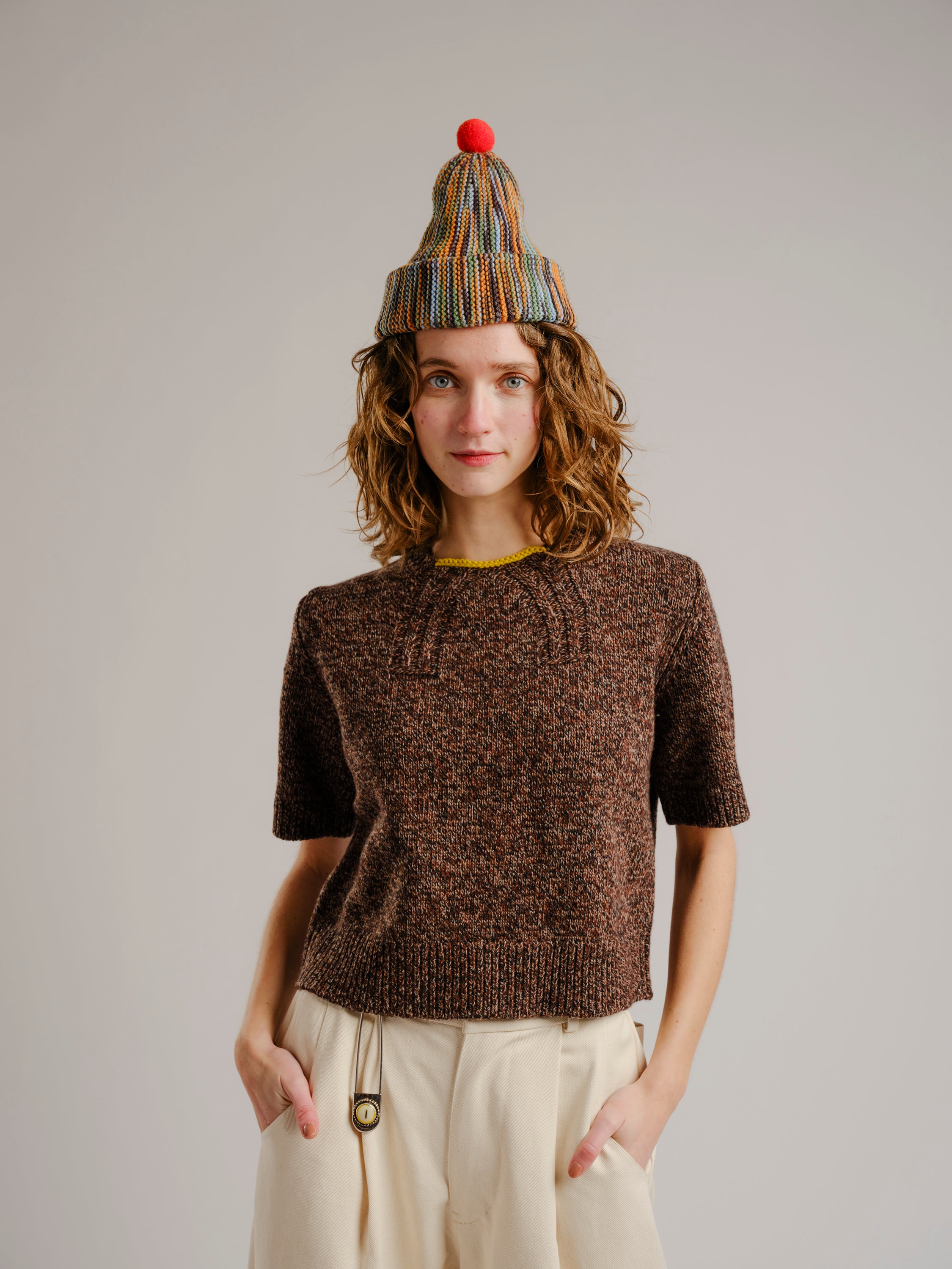 Peak Tee - Walnut Marl