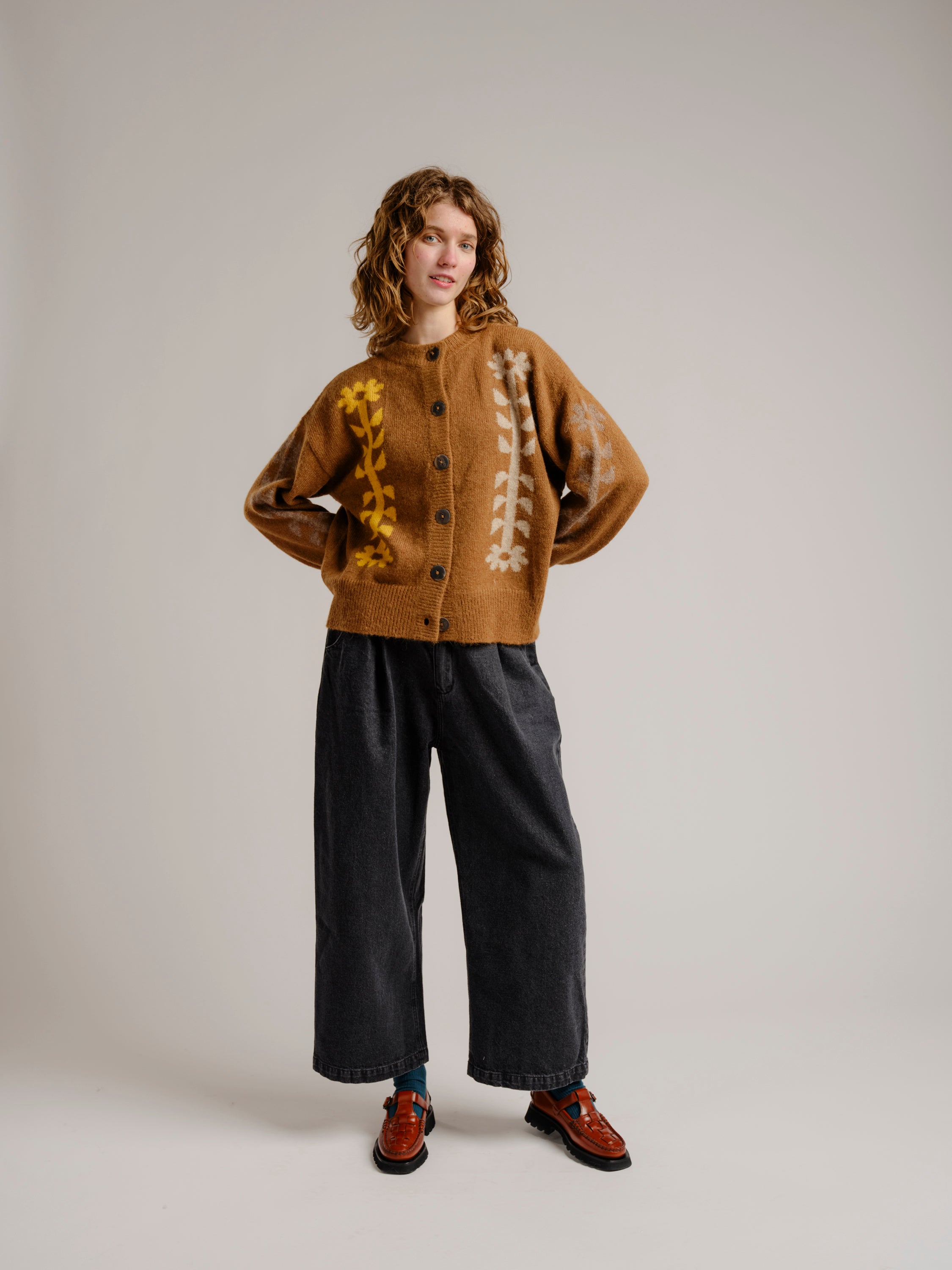 Rylie Wide Leg Pant - Black Denim
